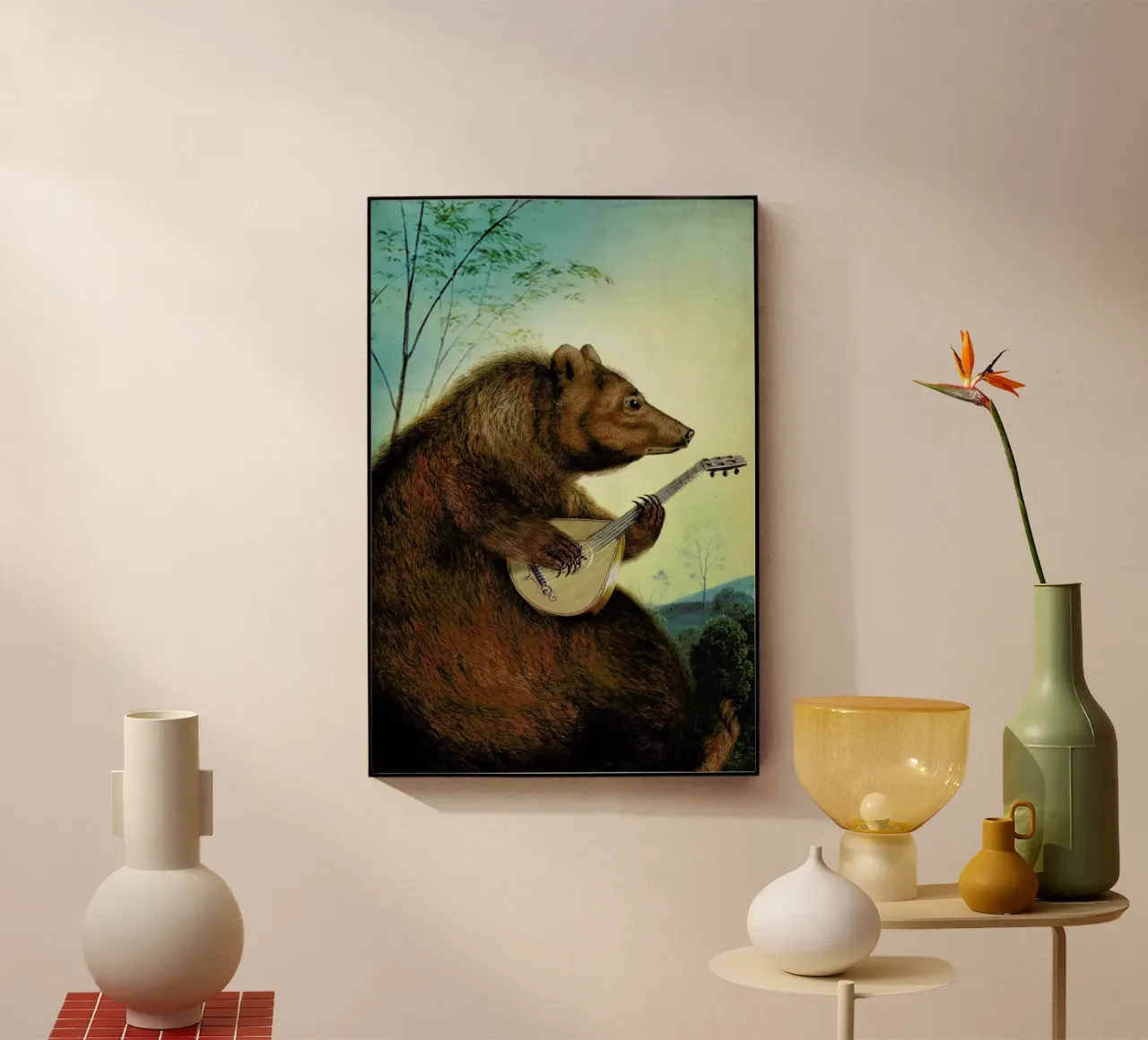 Mandolin Bear plexiglass da Catrin Welz-Stein