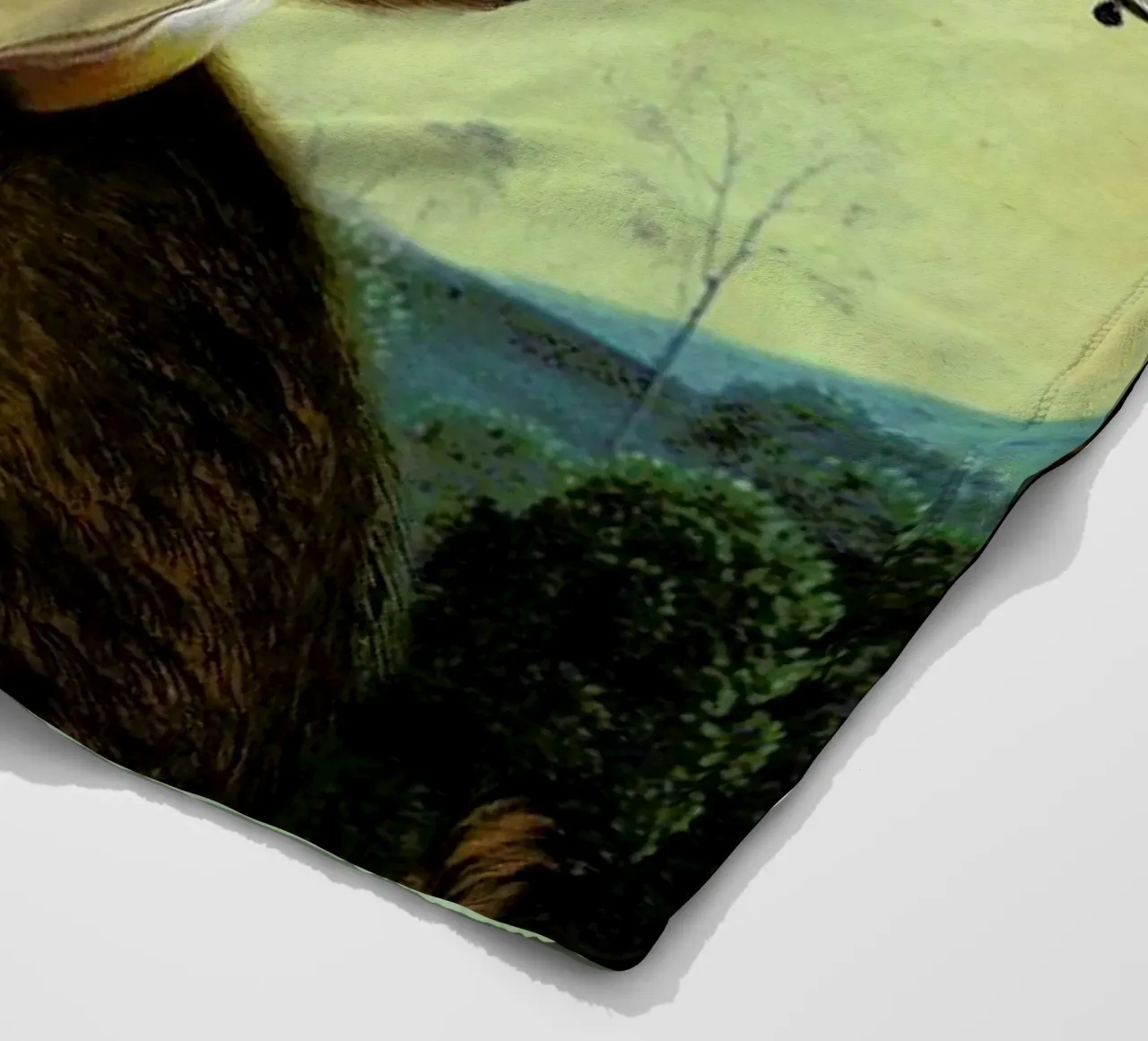 Mandolin Bear Fleecedecke von Catrin Welz-Stein