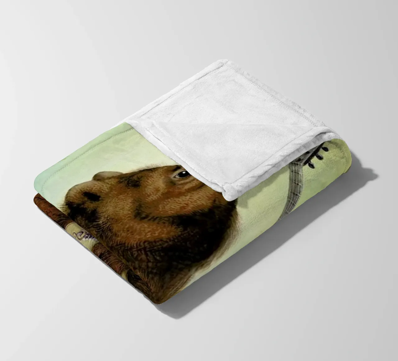 Mandolin Bear Fleecedecke von Catrin Welz-Stein