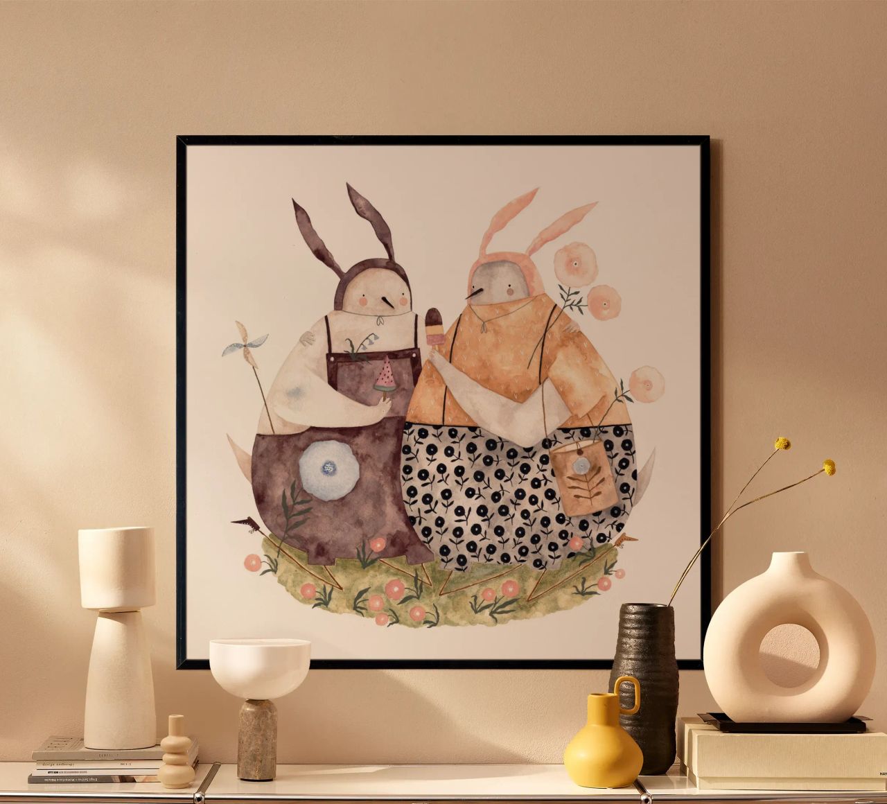 Claudia Voglhuber - Eistauben Poster von The Artcircle