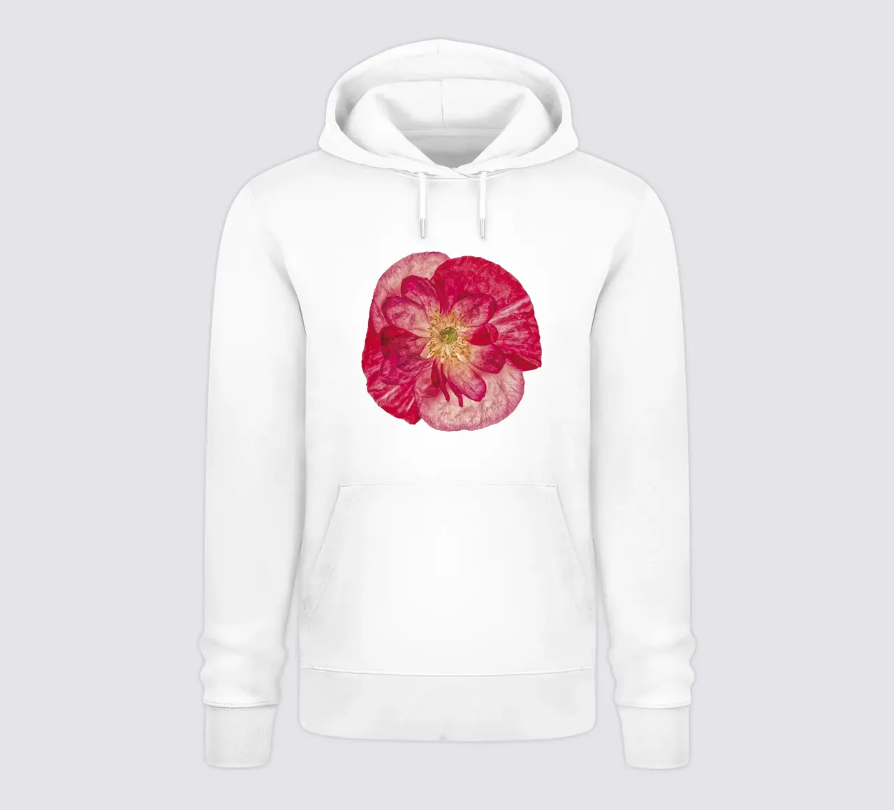 Blush of Nature: Papavero rosa felpa con cappuccio da Curious Collections by Marielle Leenders