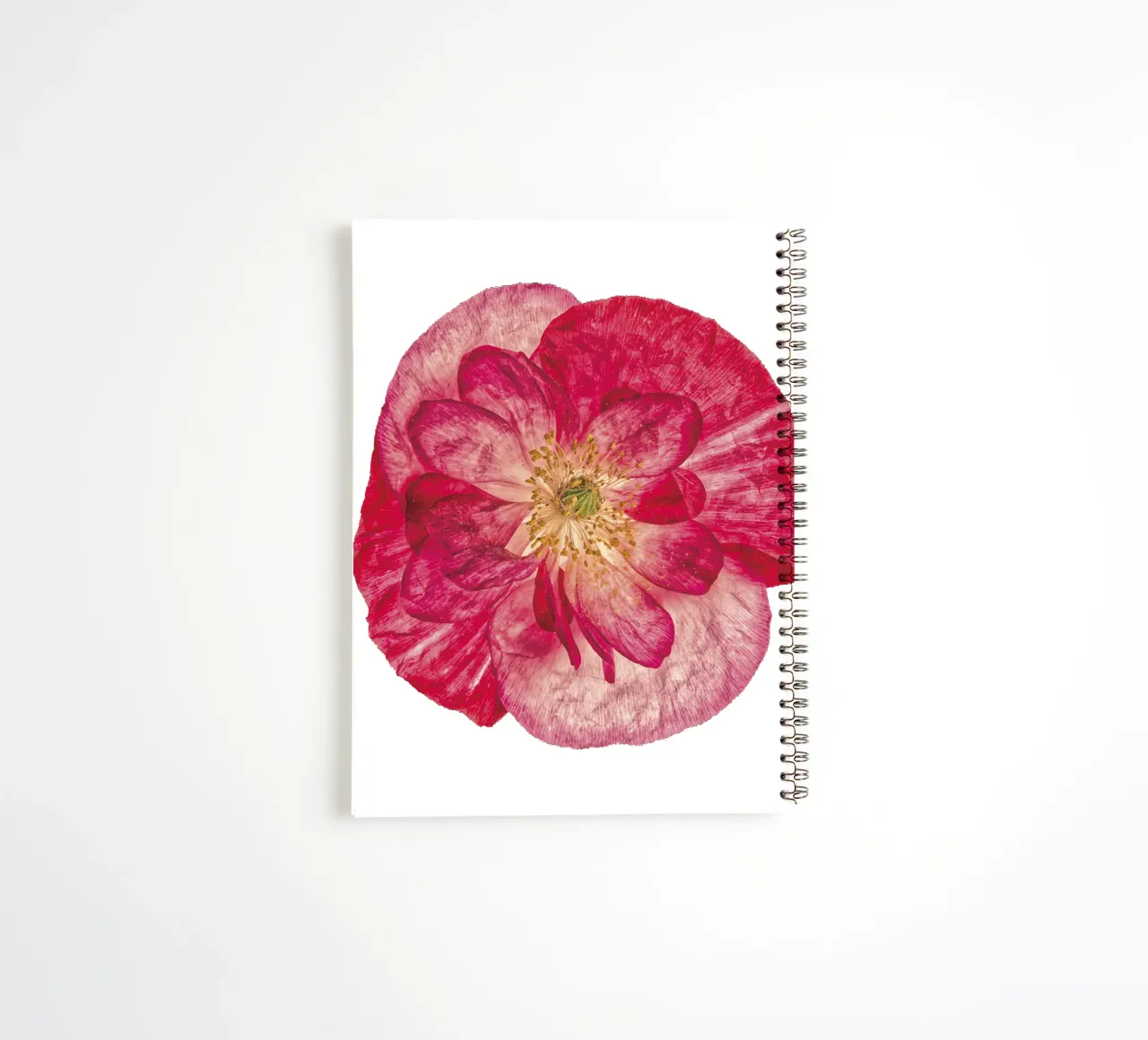 Blush of Nature: Pink Poppy spiral notebook by Curious Collections by Marielle Leenders