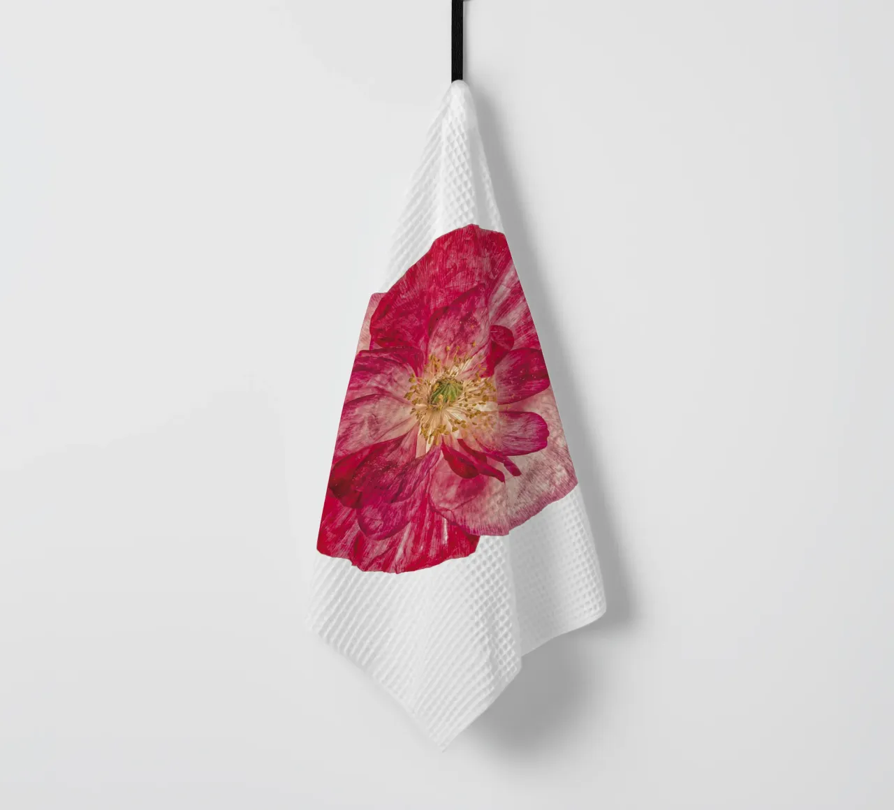 Blush of Nature: Papavero rosa canovaccio da cucina da Curious Collections by Marielle Leenders