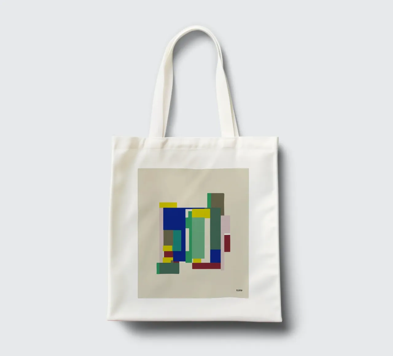 Geometric Abstract Forms - GDA borsa in juta da Spunk