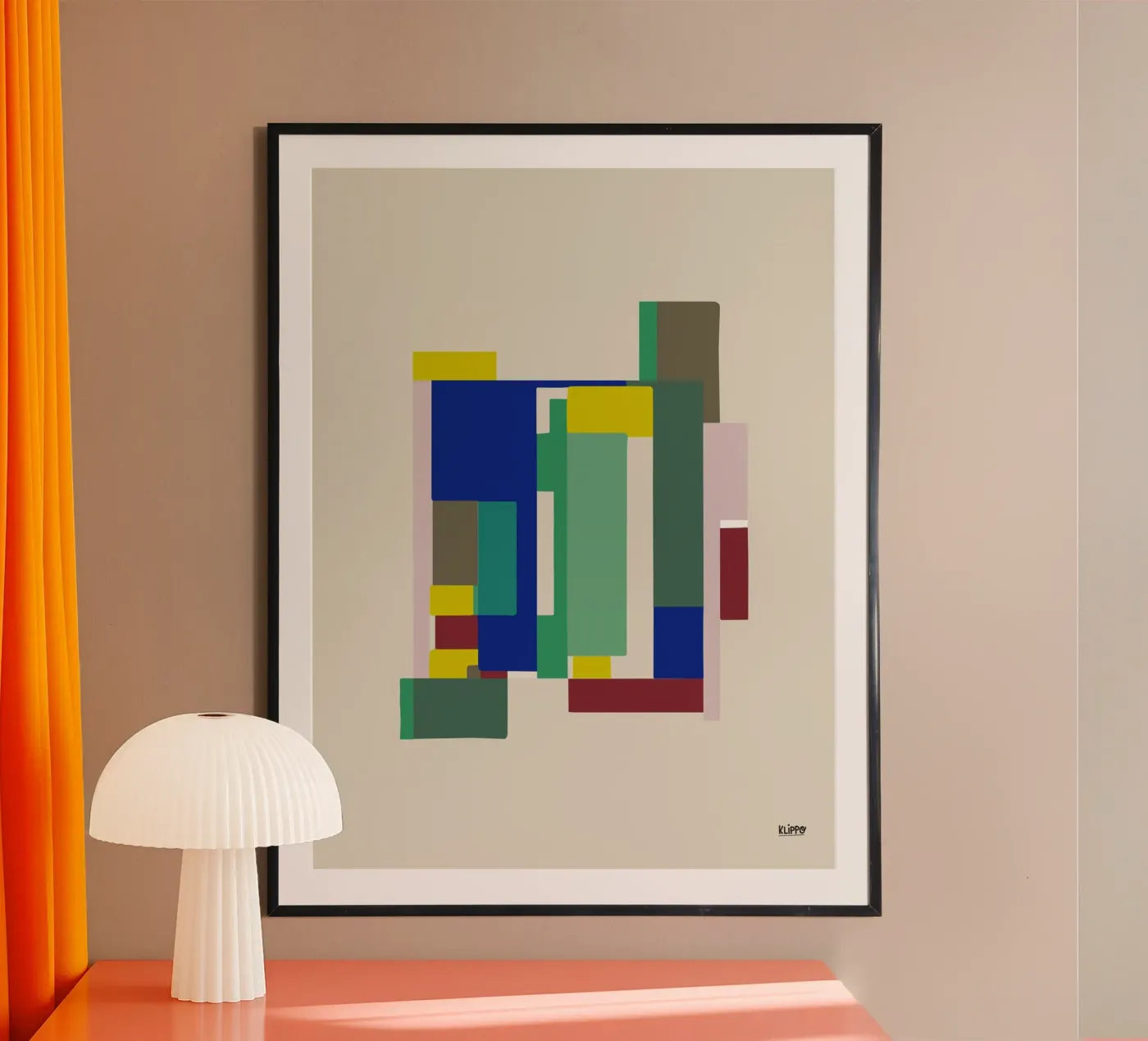 Geometric Abstract Forms - GDA poster van Spunkdesign