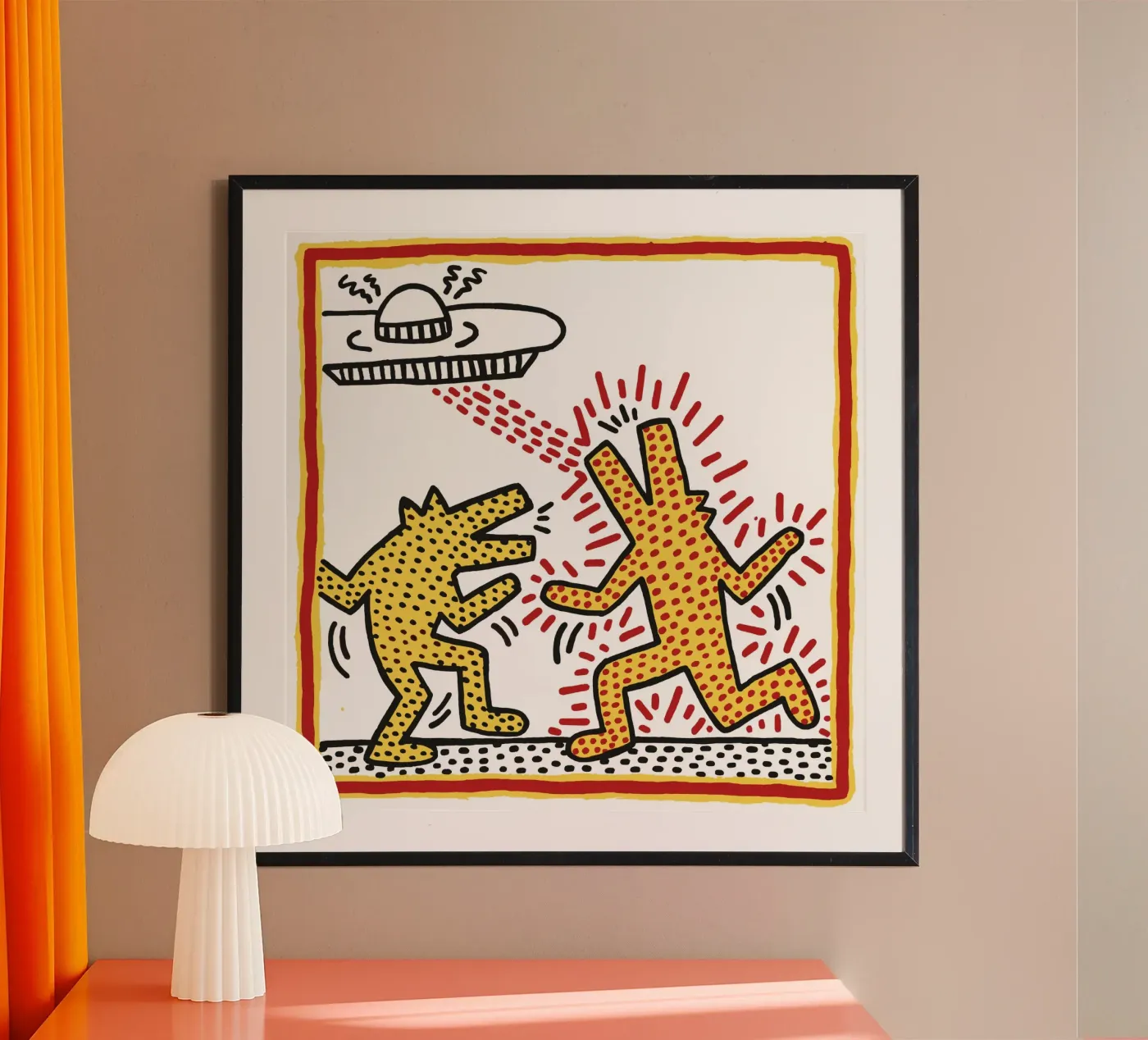 Keith Harring poster da The Underground Gallery