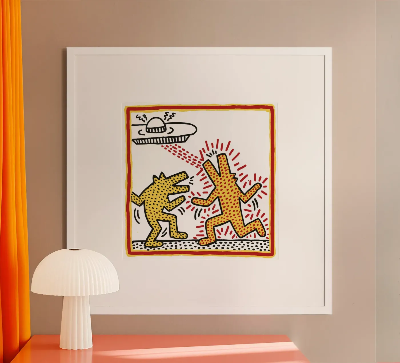 Keith Harring poster da The Underground Gallery