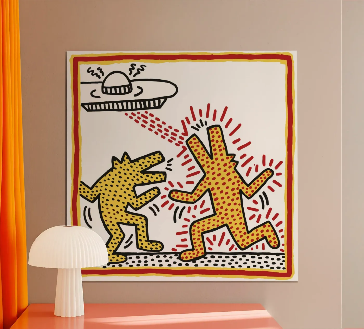 Keith Harring poster da The Underground Gallery