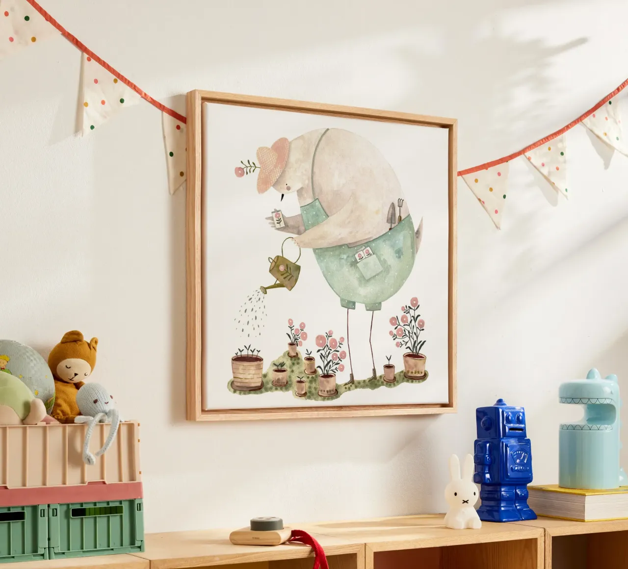 Claudia Voglhuber - Gartentaube tela con Cornice a cassetta da The Artcircle
