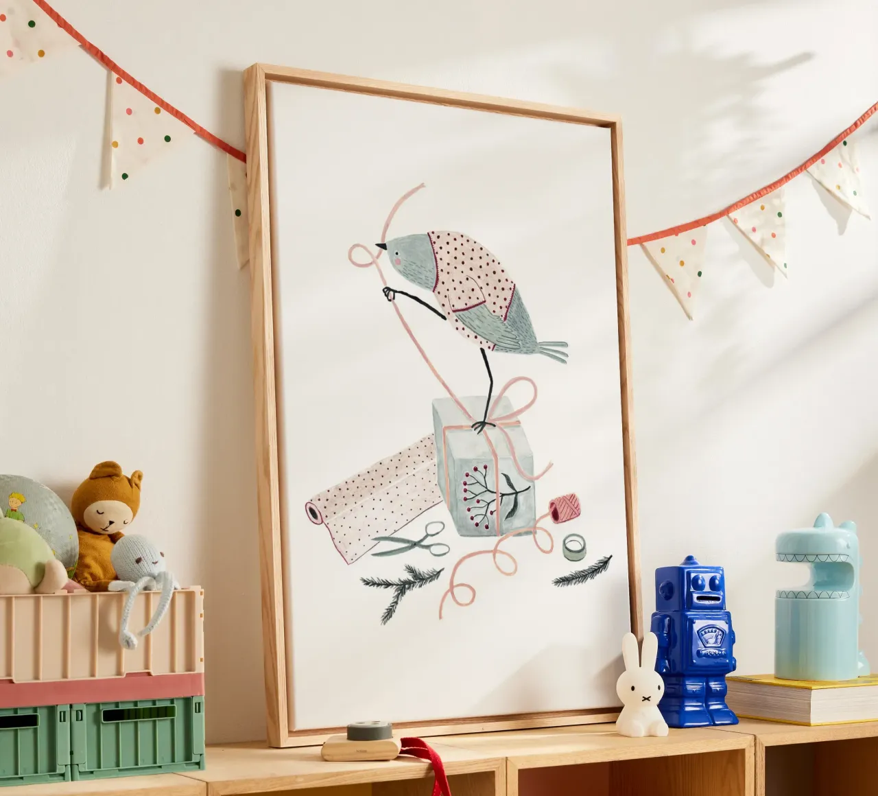 Claudia Voglhuber - Geschenke verpacken canvas met Baklijst van The Artcircle