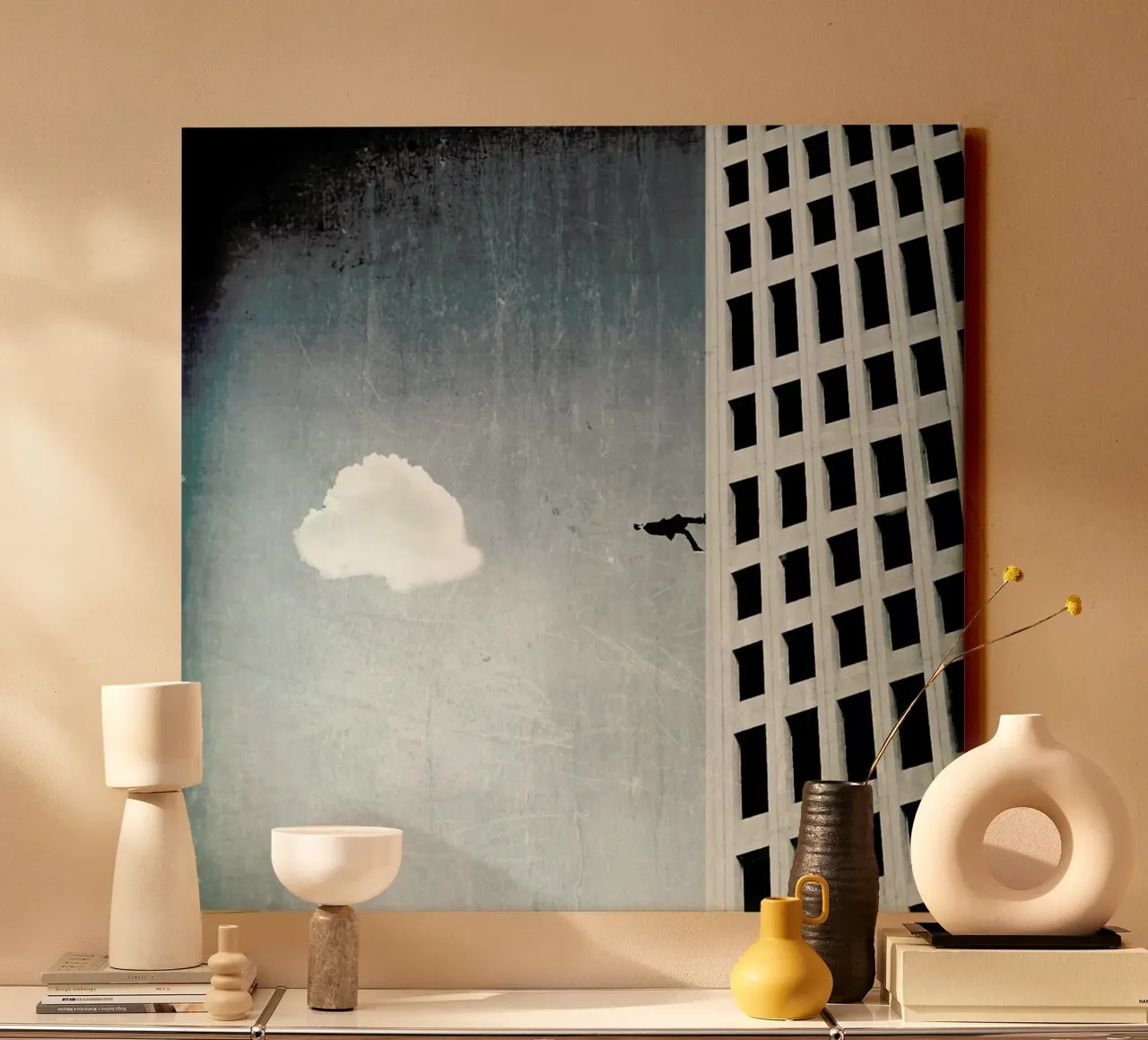 He Was Ideal canvas with Floater frame by Eugene Soloviev