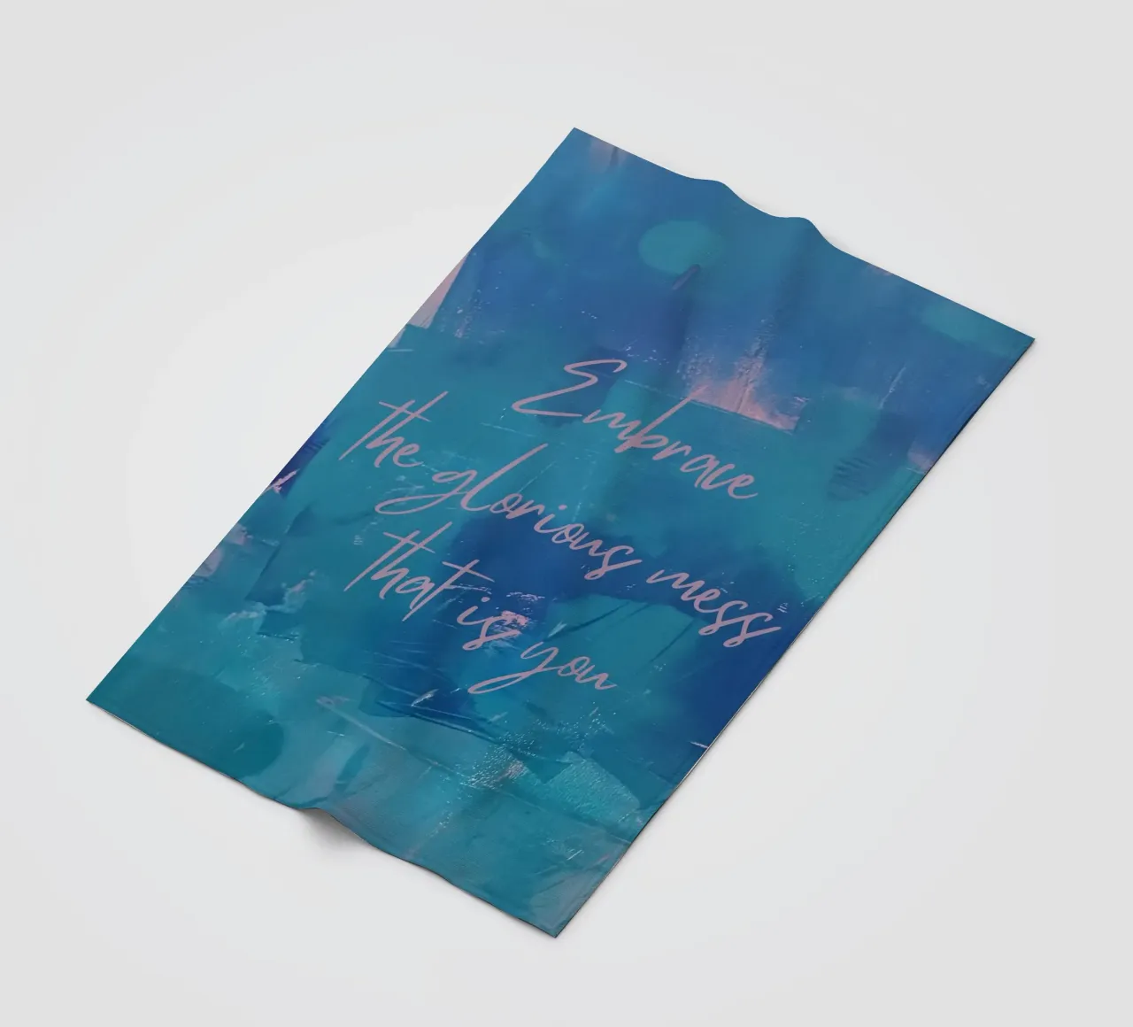 Embrace the glorious mess that is you coperta in pile da FABOArt