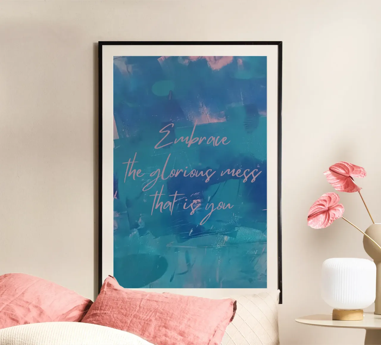 Embrace the glorious mess that is you carta hahnemühle da FABOArt