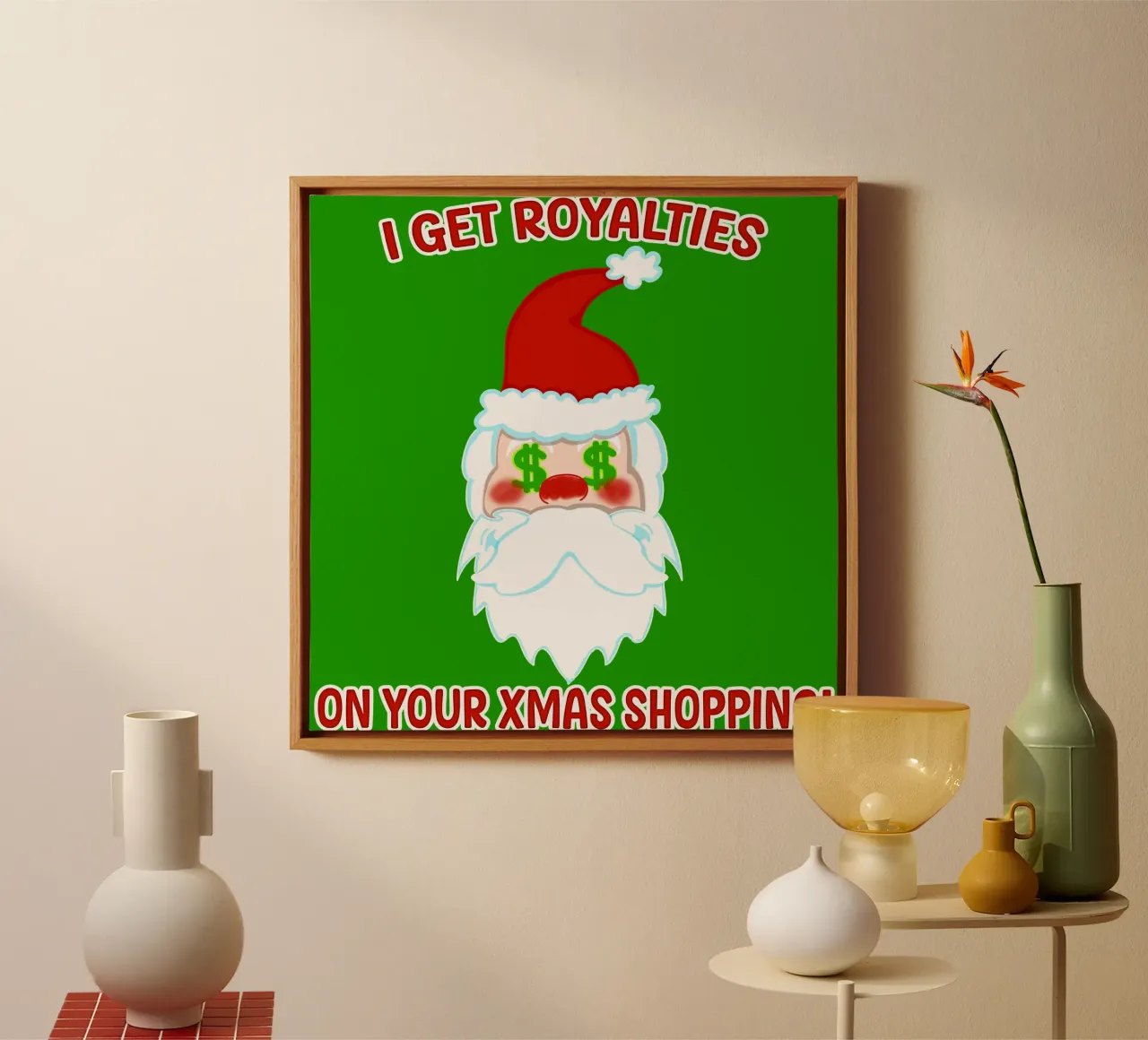 Oh Oh Oh Dov'è il mio taglio? tela con Cornice a cassetta da sillyindustries
