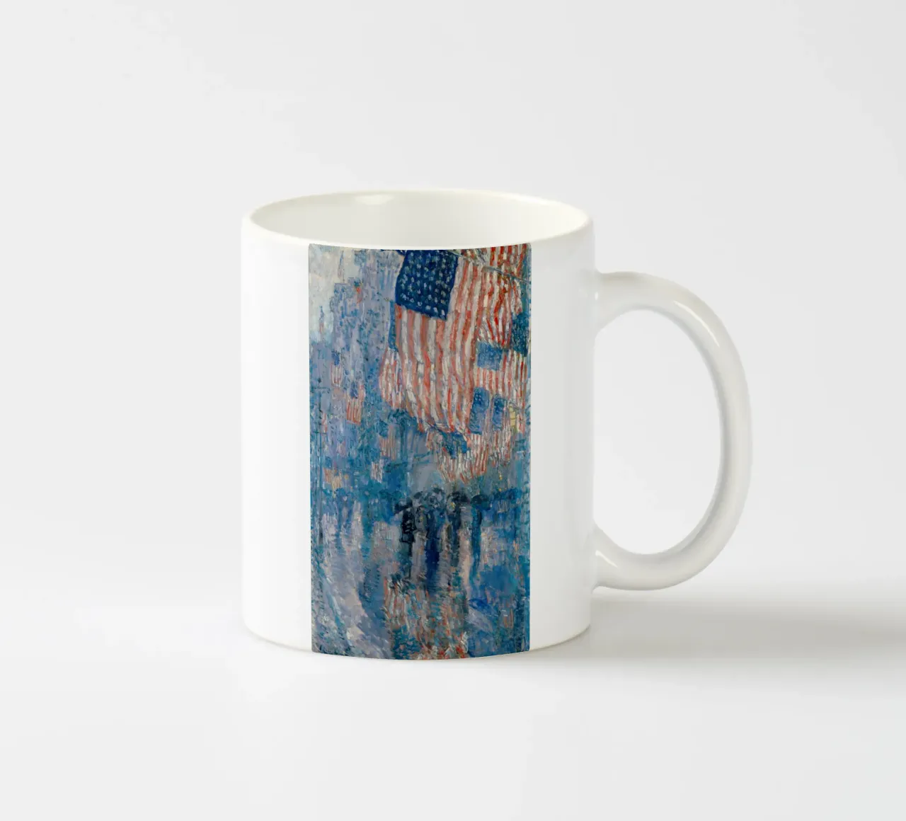 Childe Hassam - Il viale della pioggia (1917) tazza in ceramica da William Store