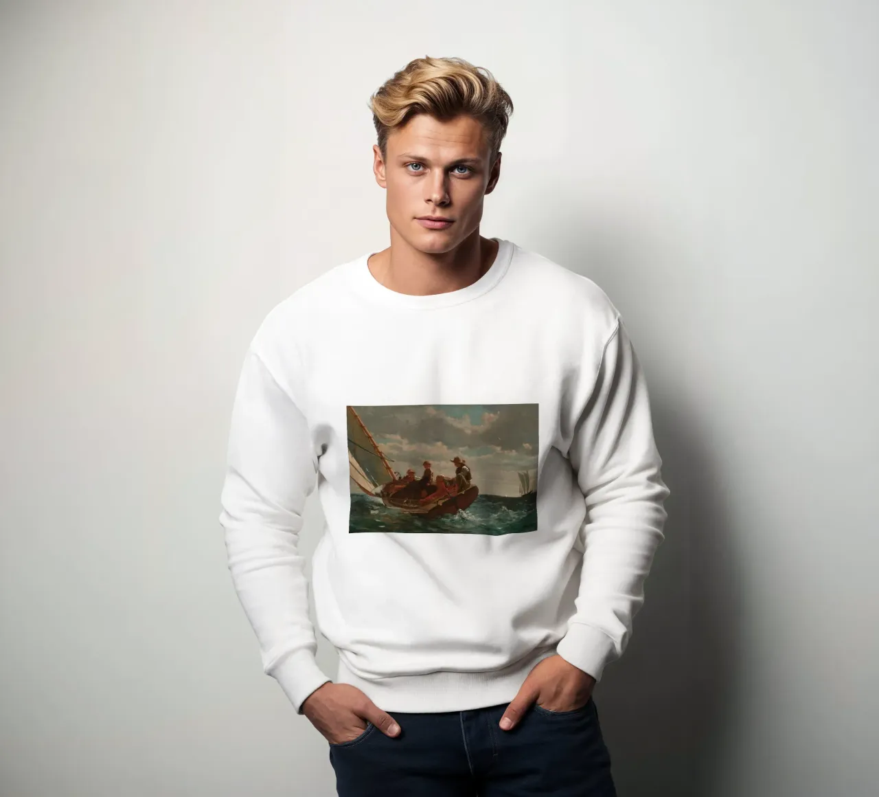 Winslow Homer - Brise (Ein schöner Wind) Sweatshirt von William Store