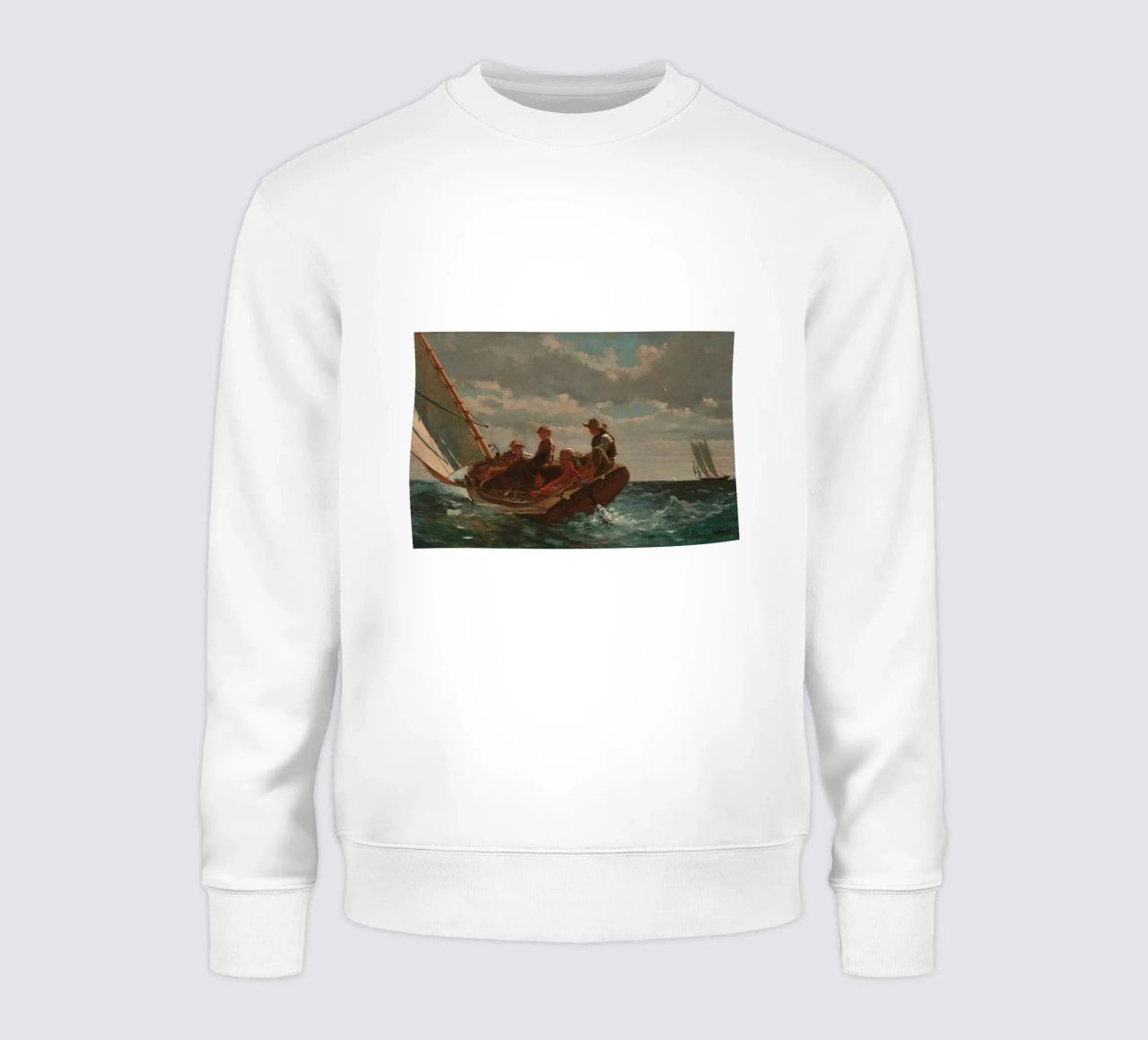Winslow Homer - Breezing Up (Un viento favorable) sudadera de William Store