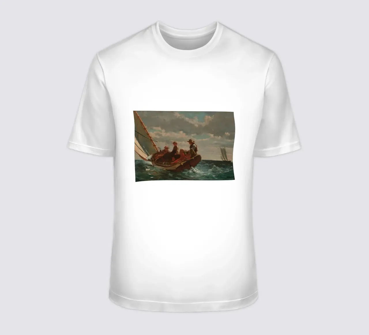 Winslow Homer - Breezing Up (Un viento favorable) camiseta de William Store
