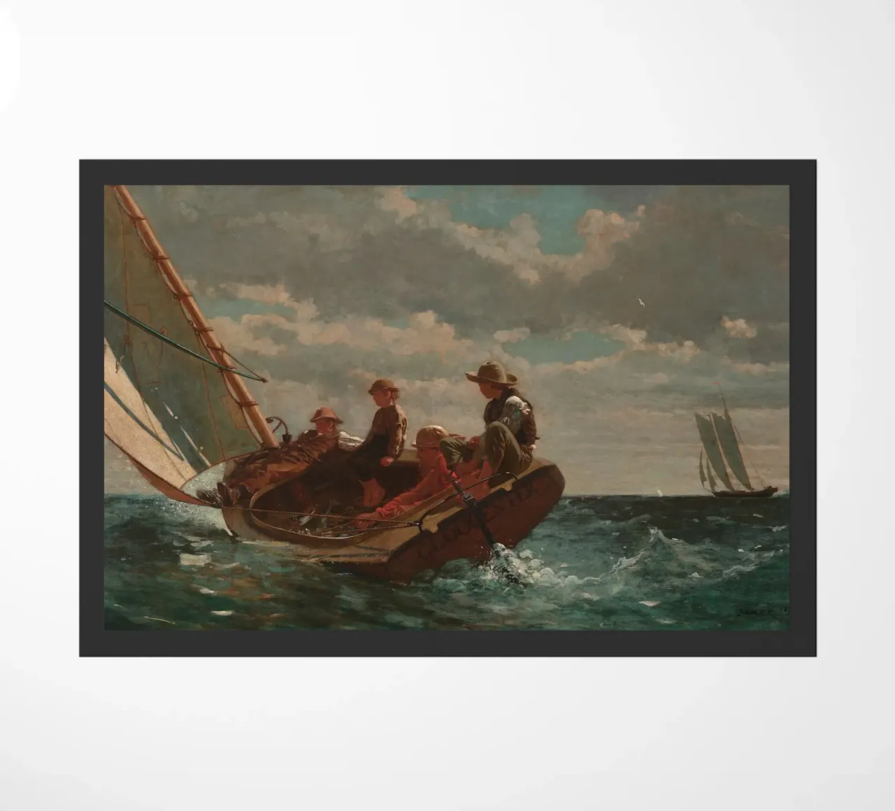 Winslow Homer - Brise (Ein schöner Wind) Fußmatte von William Store