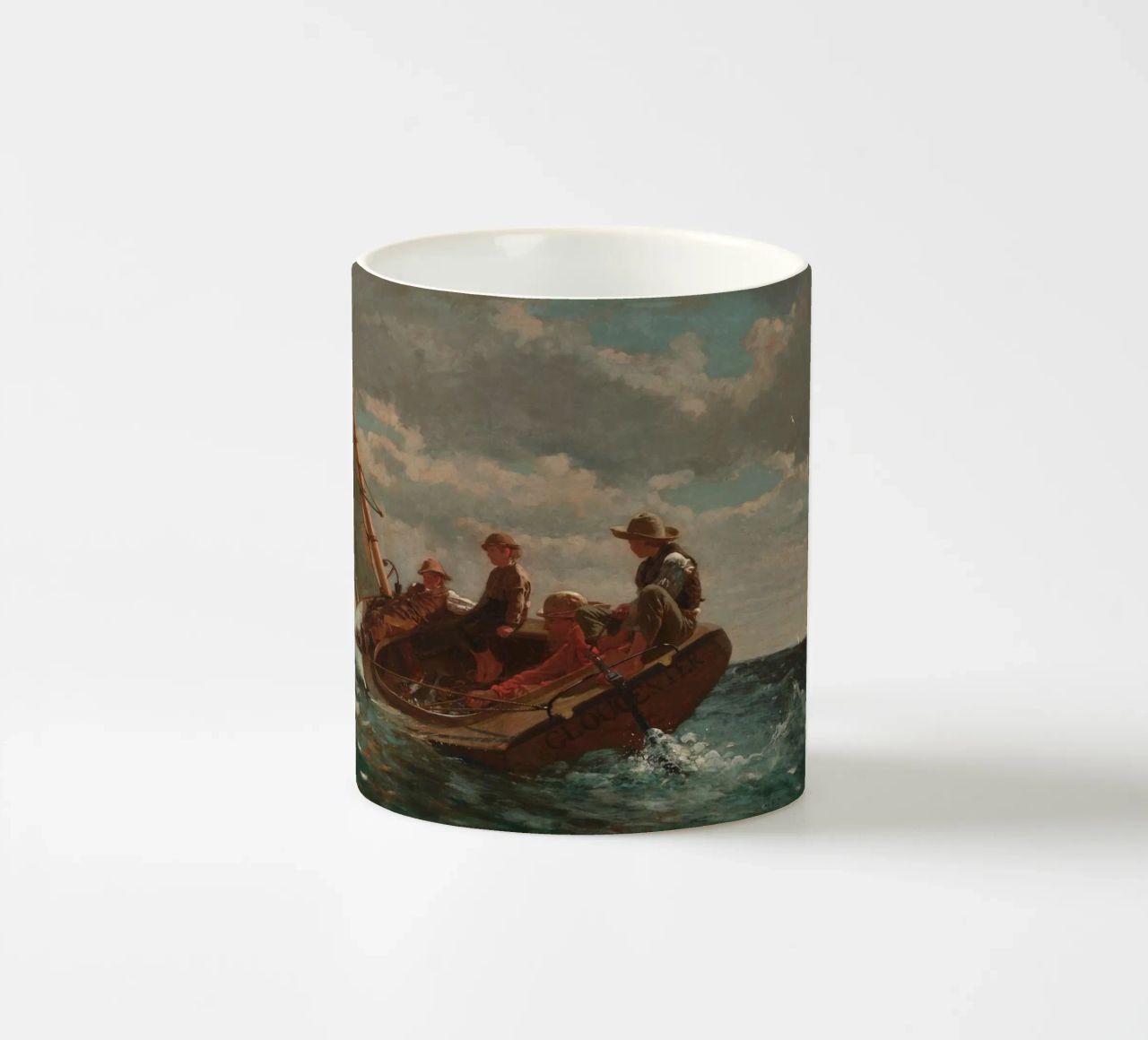 Winslow Homer - Breezing Up (Un vento giusto) tazza in ceramica da William Store