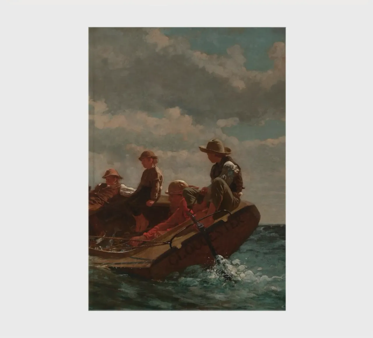Winslow Homer - Breezing Up (Un vento giusto) diario da William Store