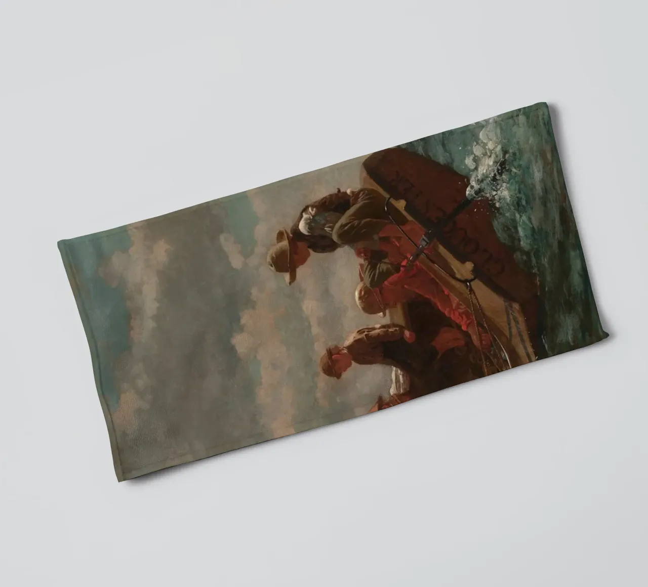 Winslow Homer - Breezing Up (Un vento giusto) asciugamano da bagno da William Store