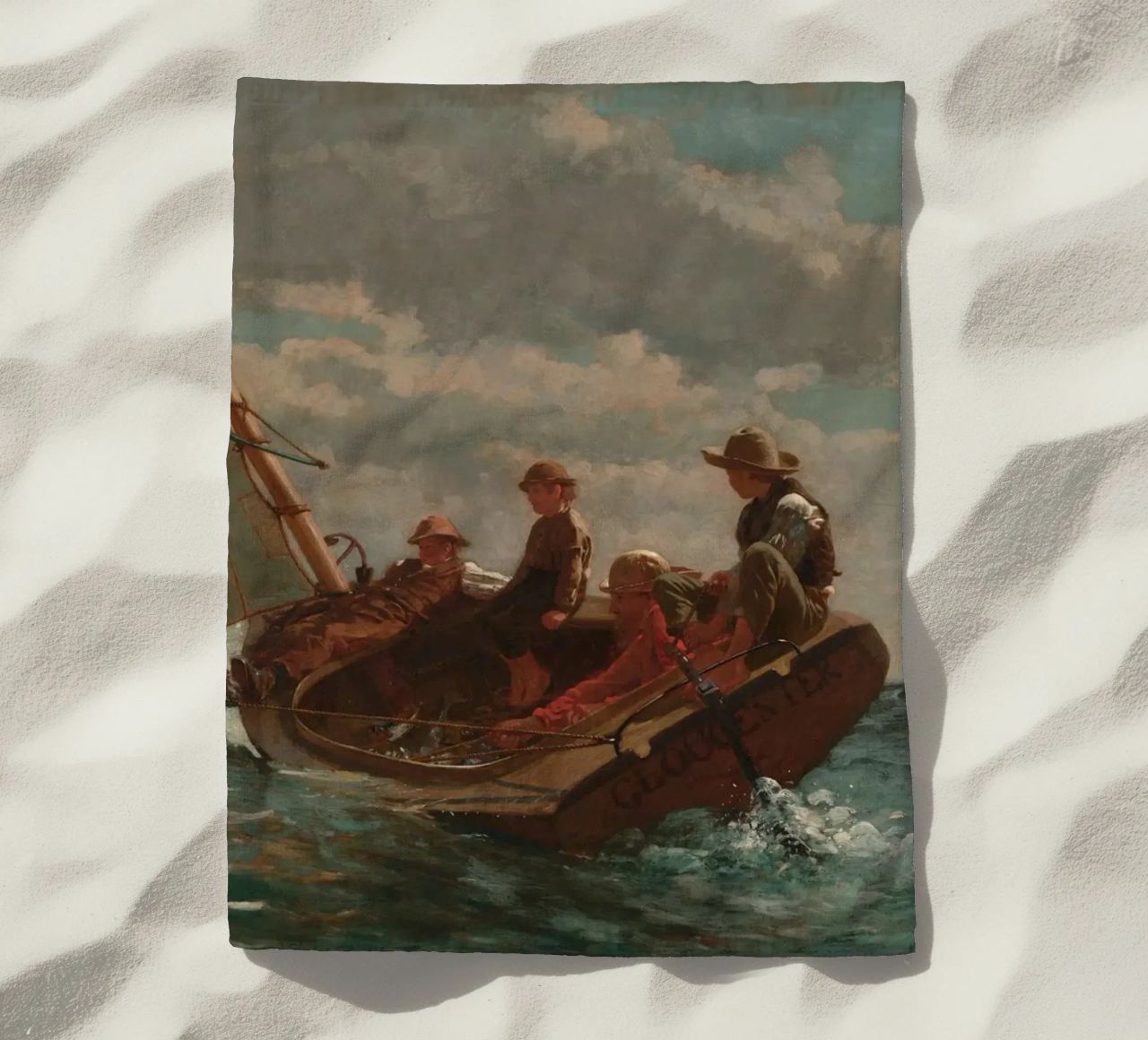 Winslow Homer - Breezing Up (Un vento giusto) telo mare da William Store