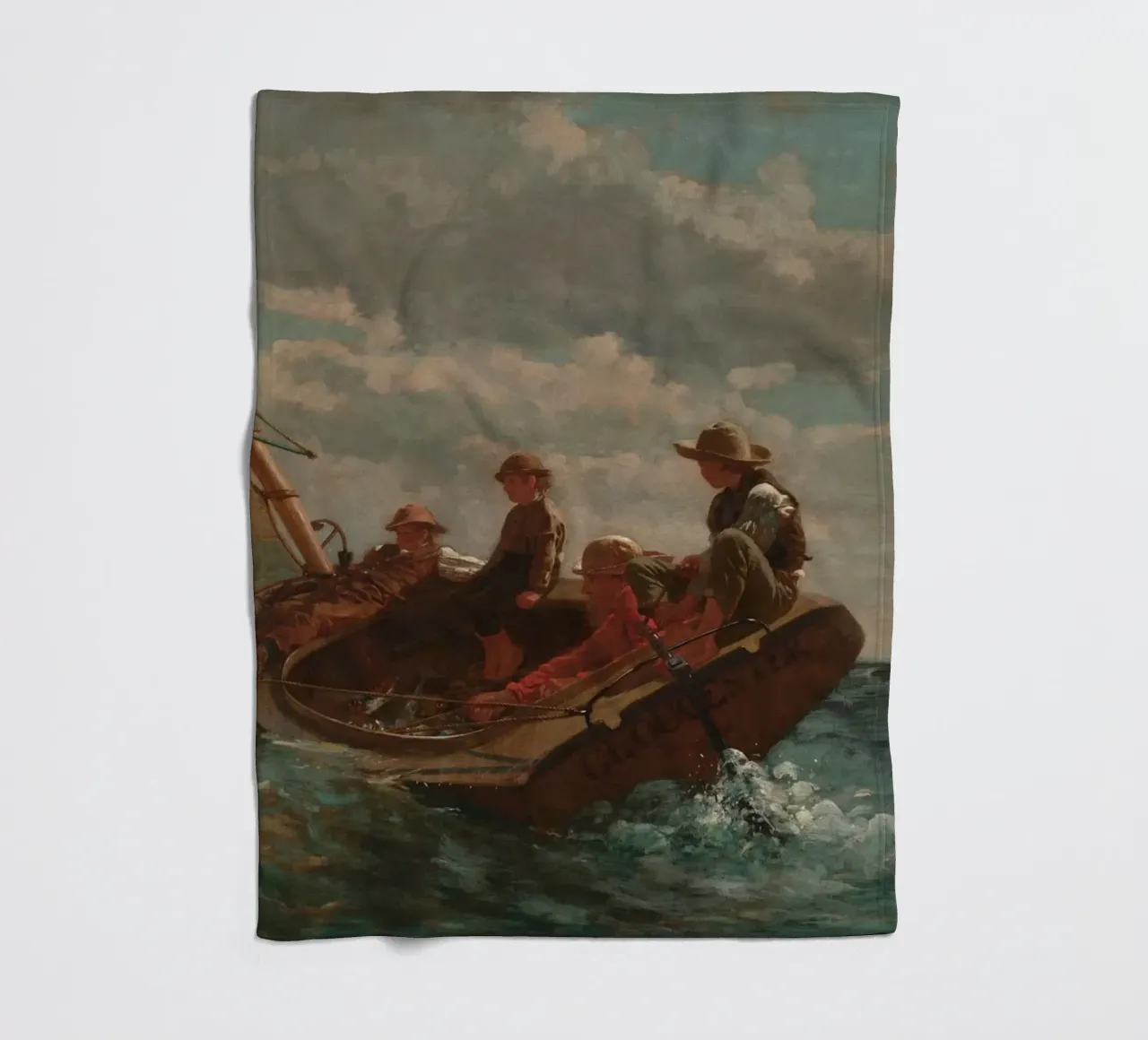 Winslow Homer - Breezing Up (Un vento giusto) coperta in pile da William Store