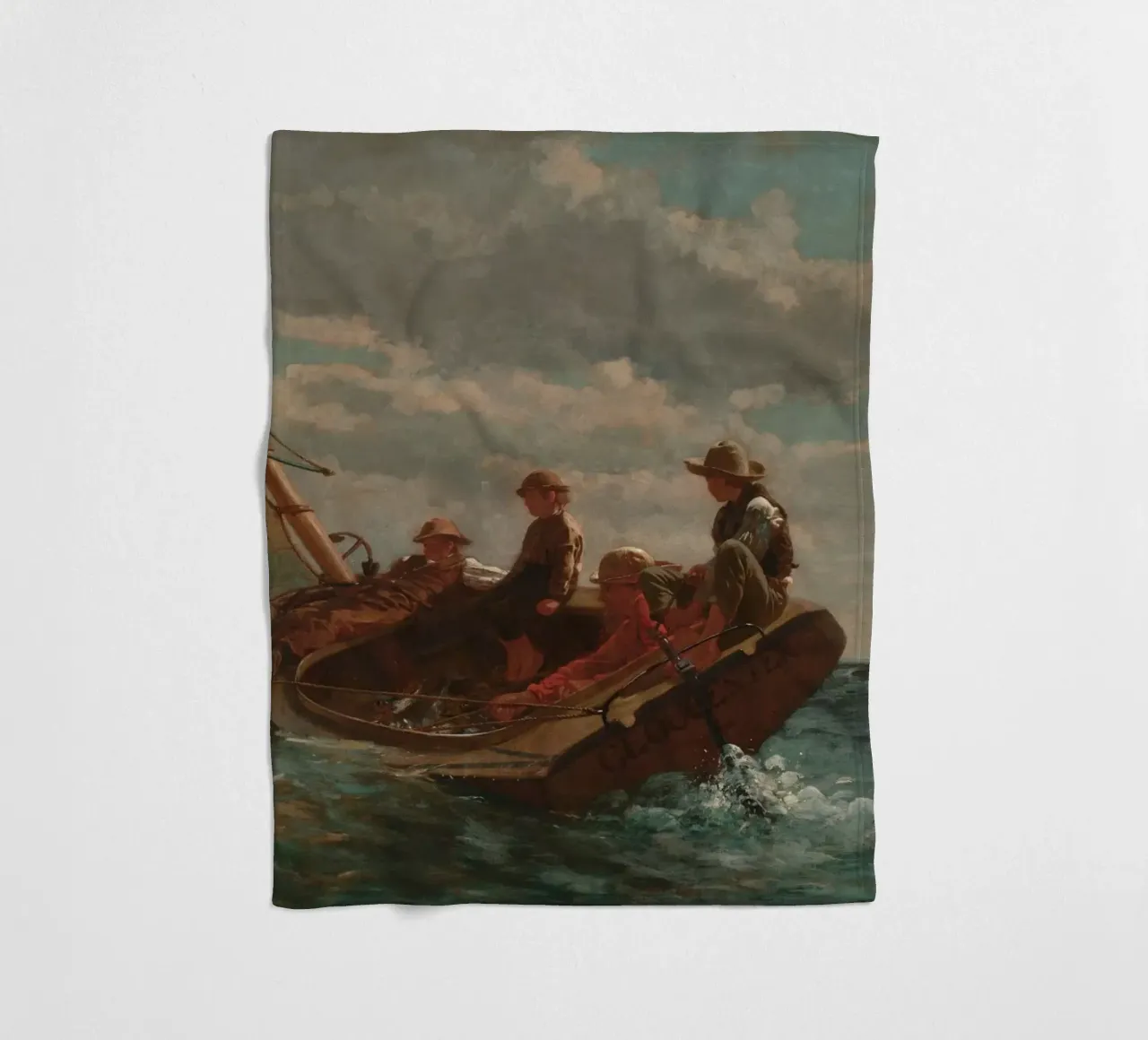 Winslow Homer - Breezing Up (Un vento giusto) coperta in pile da William Store