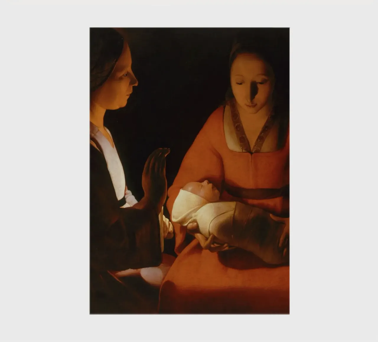 Georges de La Tour - The Newborn Child 1648 notebook by Timeless Artworks