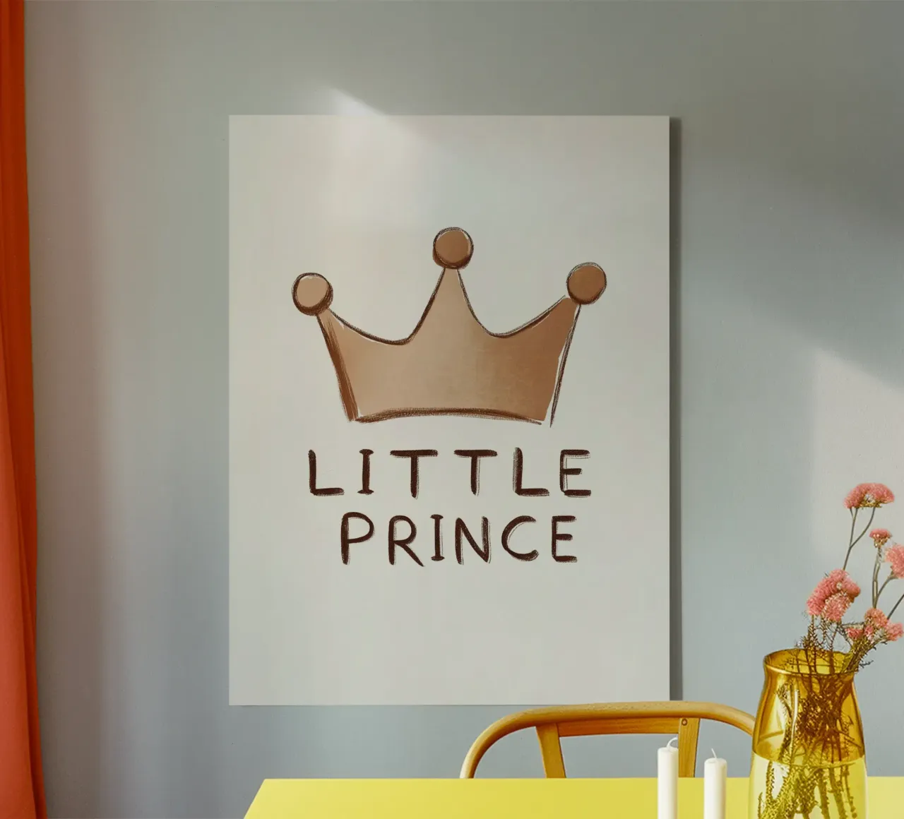 L'amore del Piccolo Principe tela con Cornice a cassetta da Carinaprint
