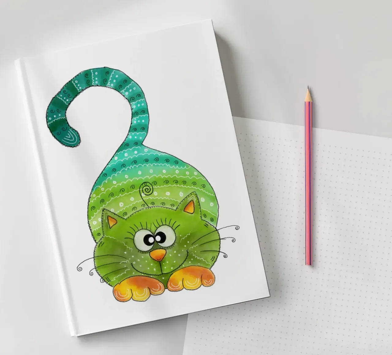 MY CAT notebook by Inge Hauser Illustration