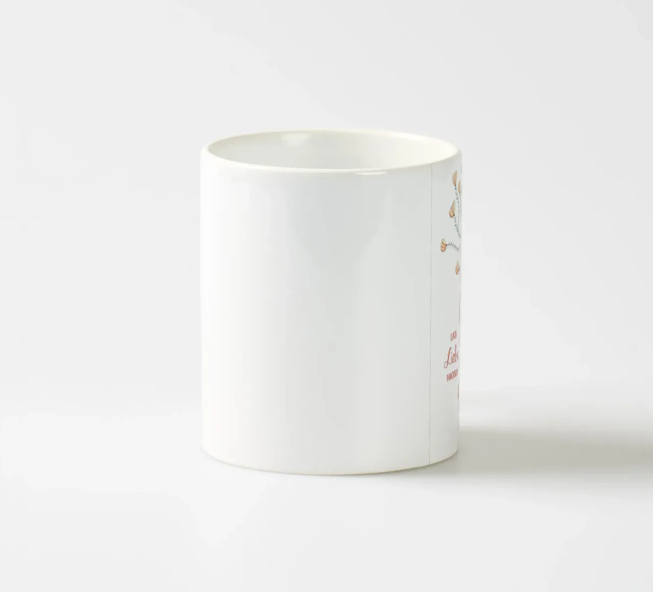 LASCIAR CRESCERE L'AMORE tazza in ceramica da Inge Hauser Illustration