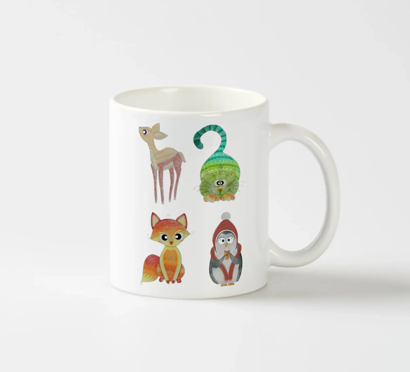 STICKER ceramic mug by Inge Hauser Illustration