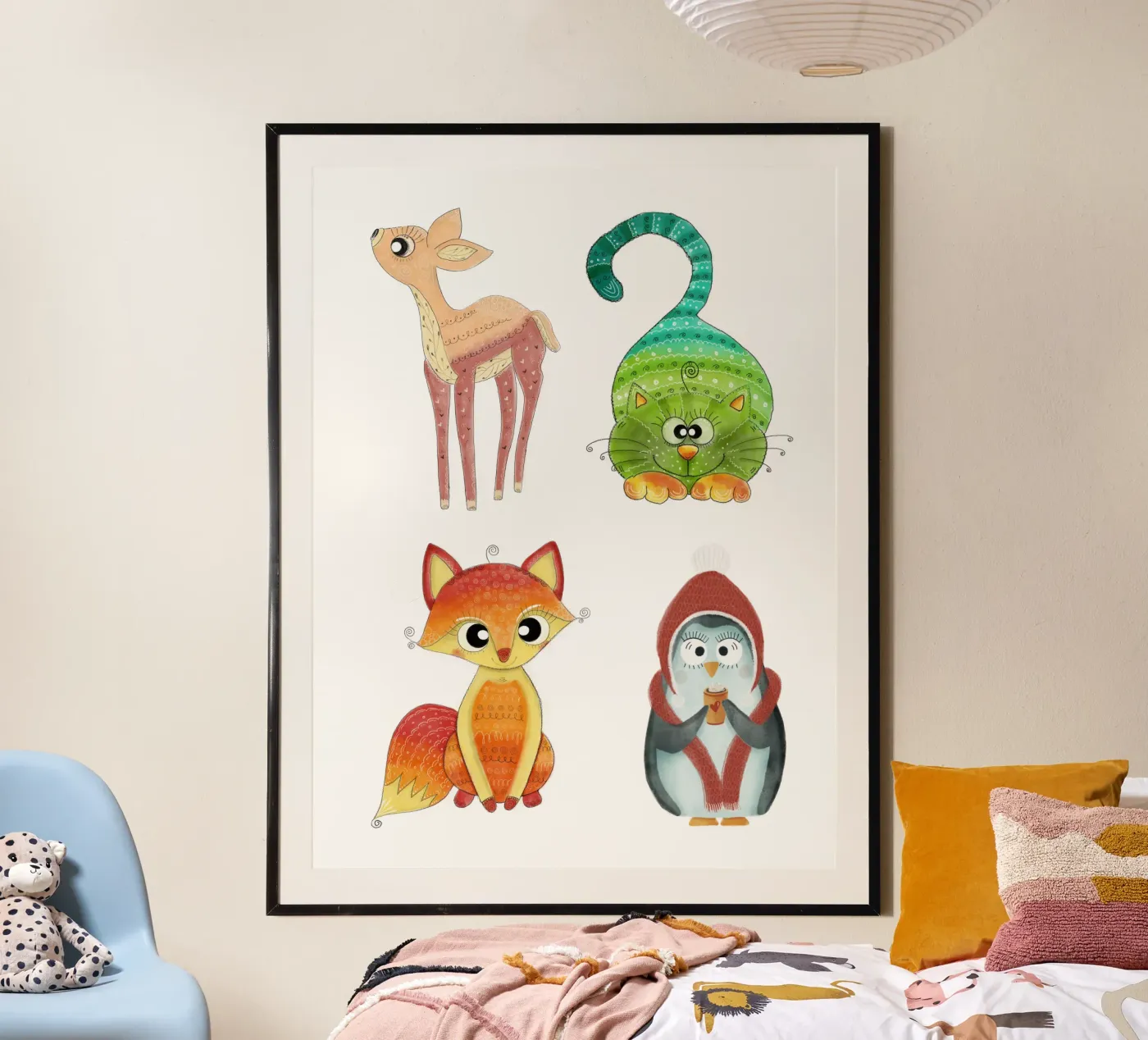 STICKER poster van Inge Hauser Illustration