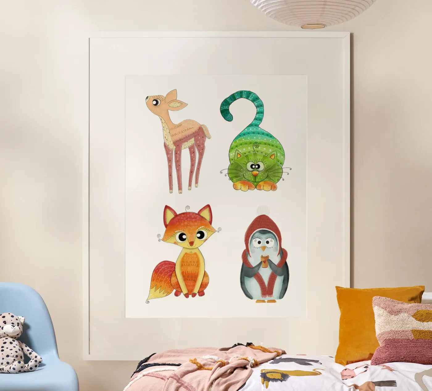 STICKER poster van Inge Hauser Illustration