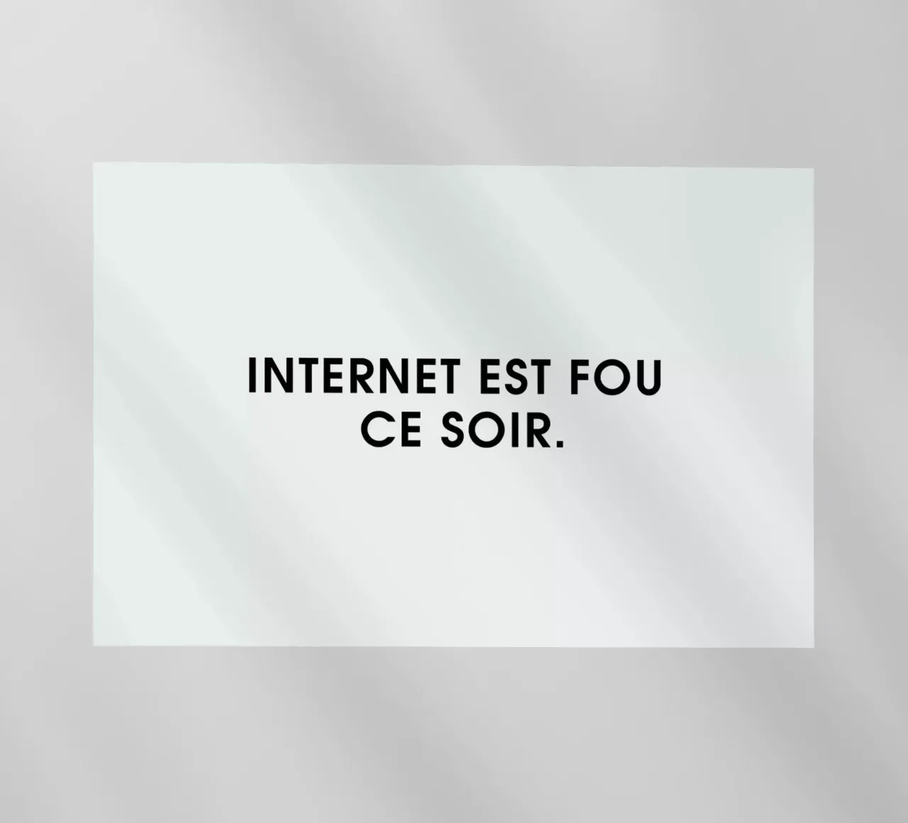 Internet est fou ce soir - White pellicola backlit da Intertitres