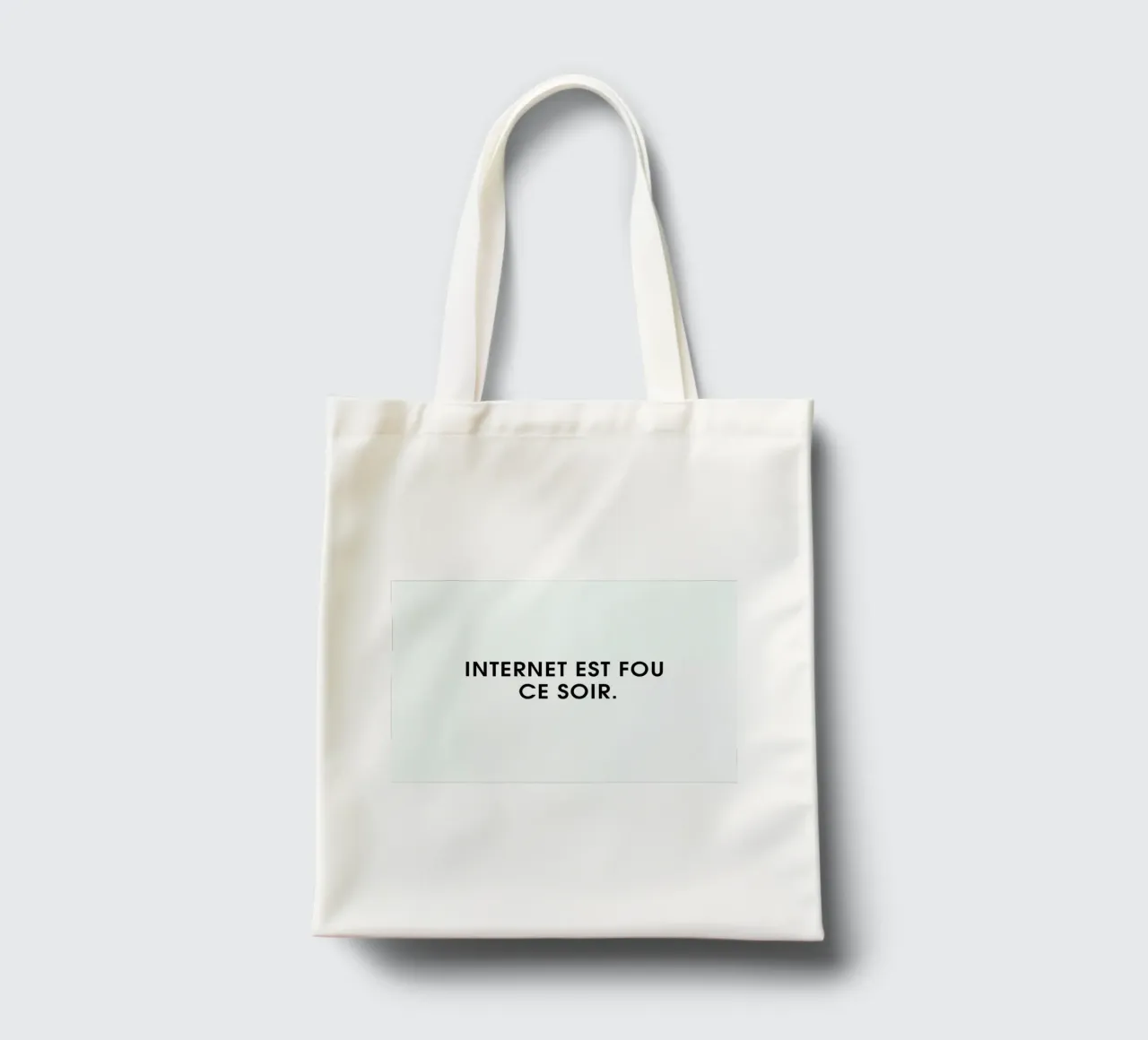 Internet est fou ce soir - White tote bag de Intertitres