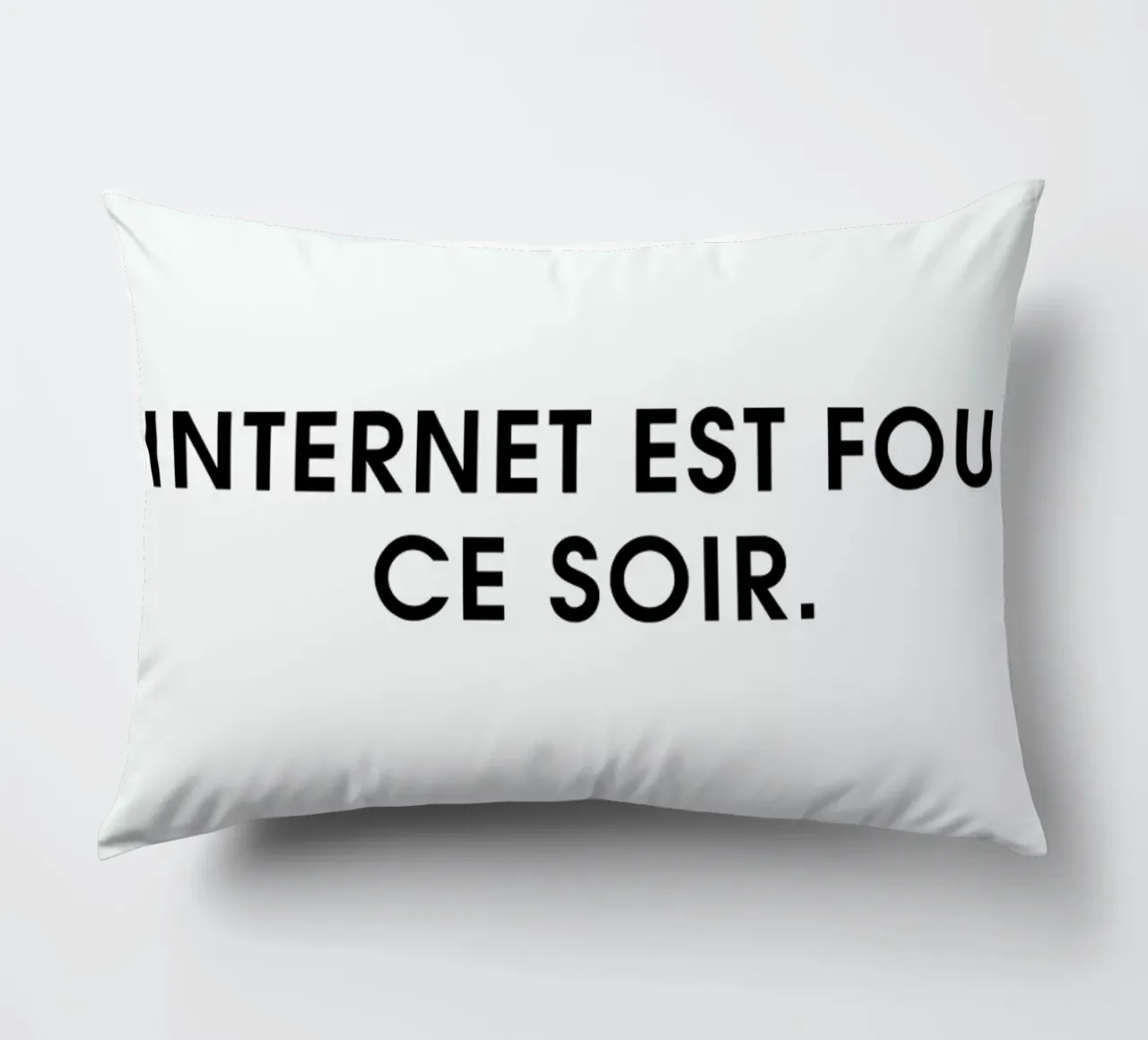 Internet est fou ce soir - White cuscino da Intertitres