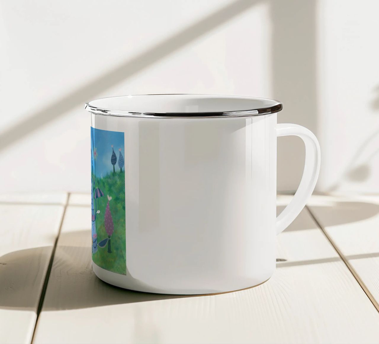 PICCOLA CASA DOLCE tazza in smalto da Inge Hauser Illustration