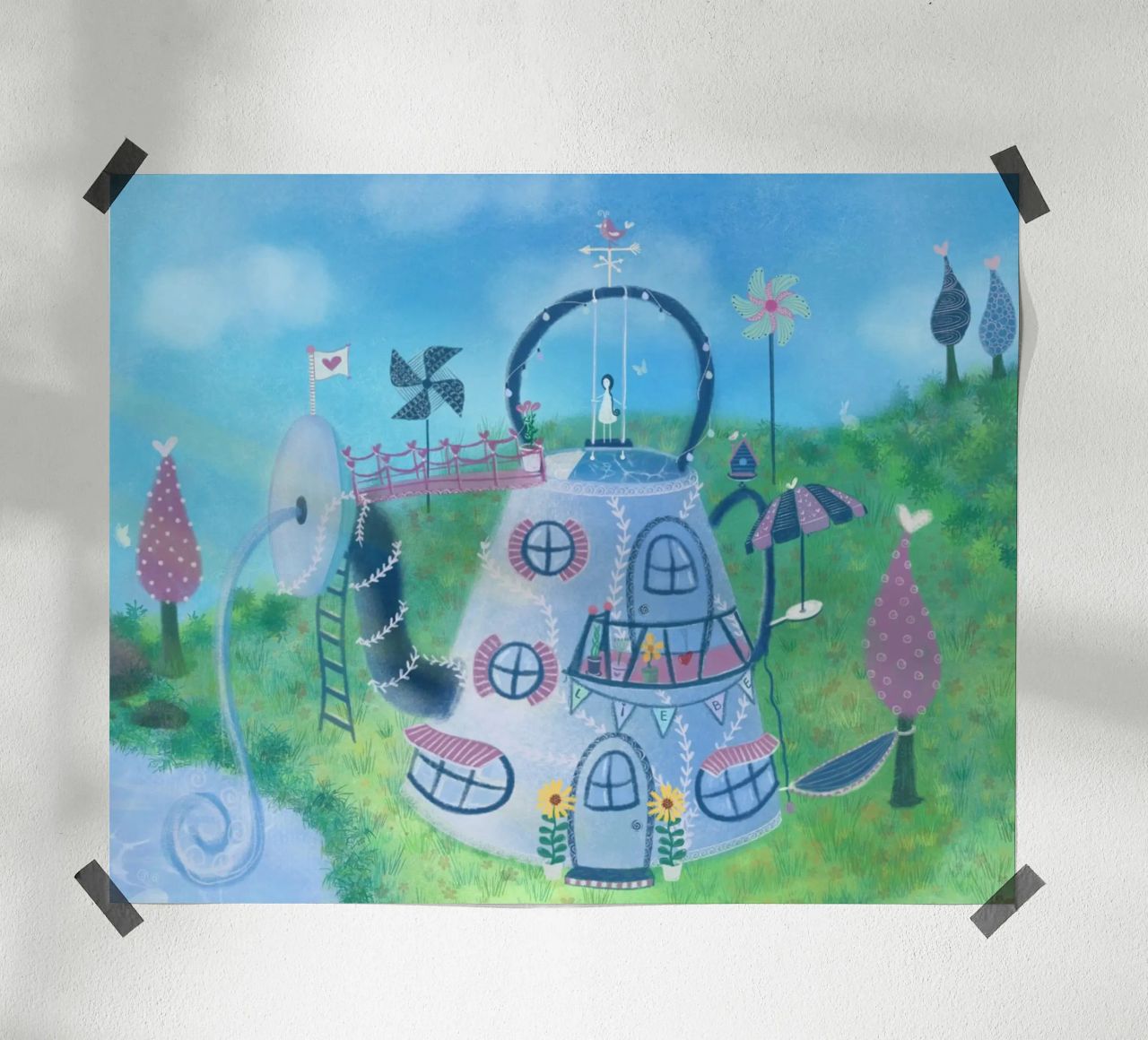 SWEET LITTLE HOME poster by Inge Hauser Illustration