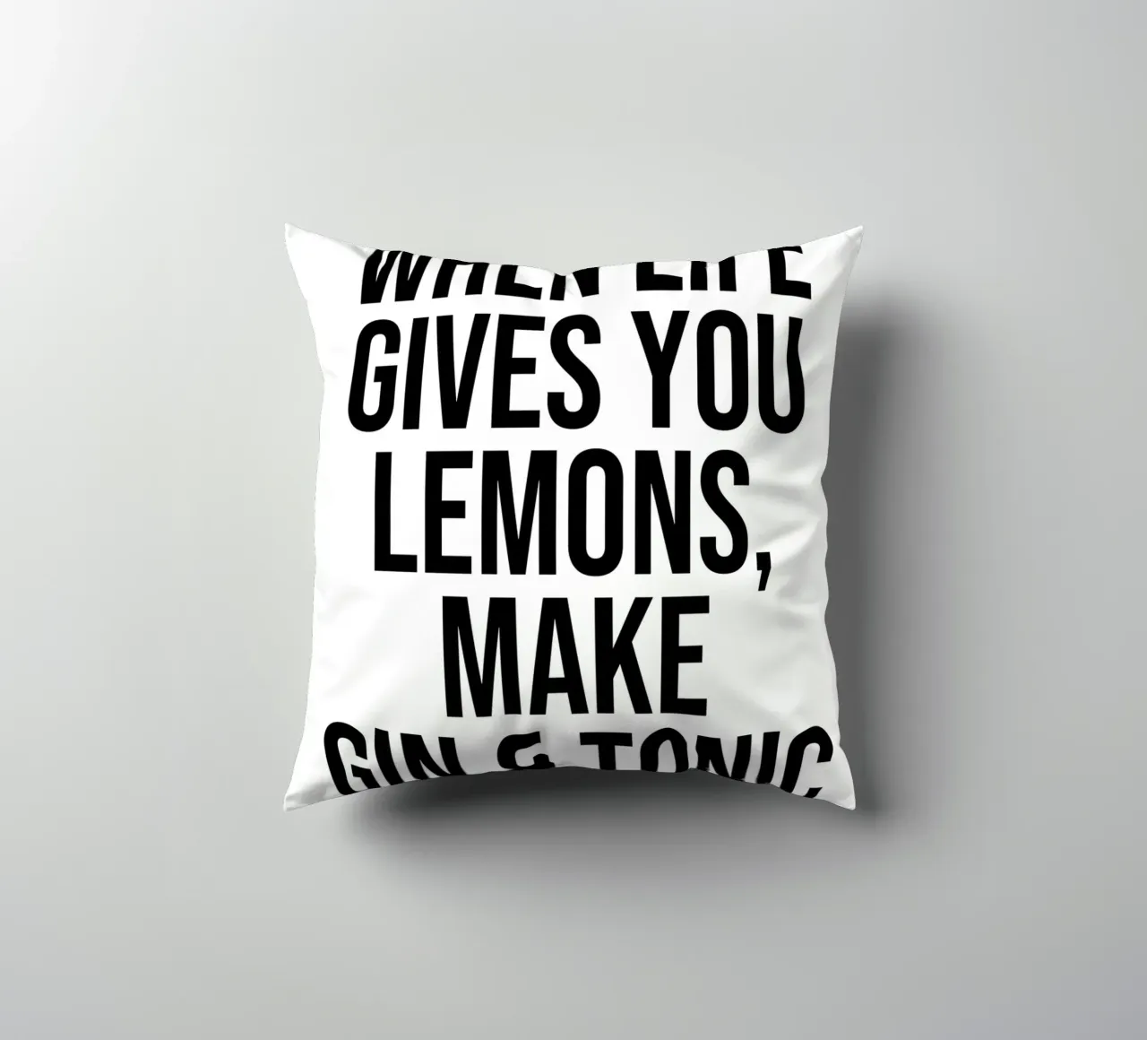Quando la vita ti dà i limoni, fai il gin tonic, cita cuscino da Paigaam Studio