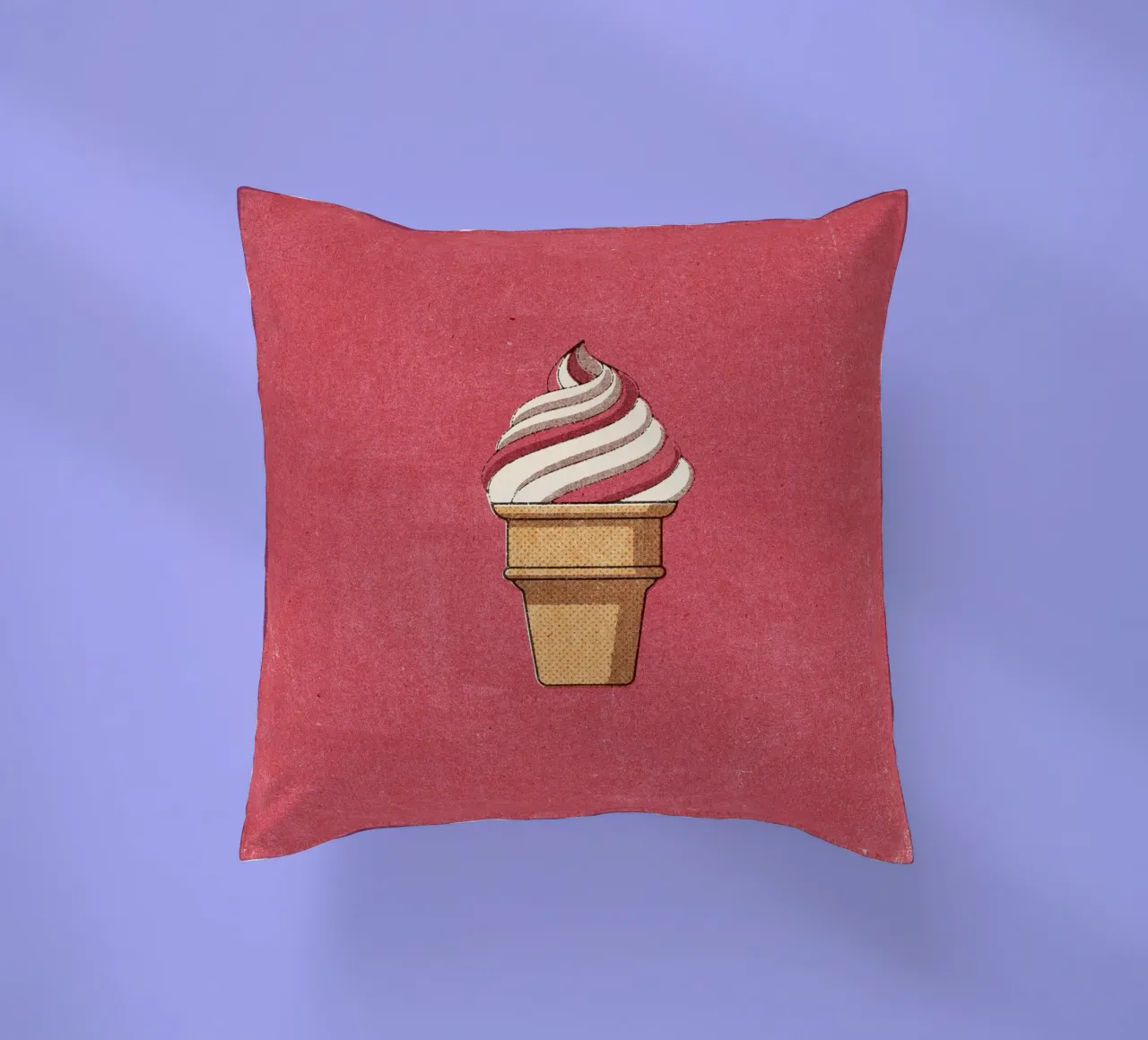 FAST FOOD - Ice Cream decorative cushion by DANIEL COULMANN