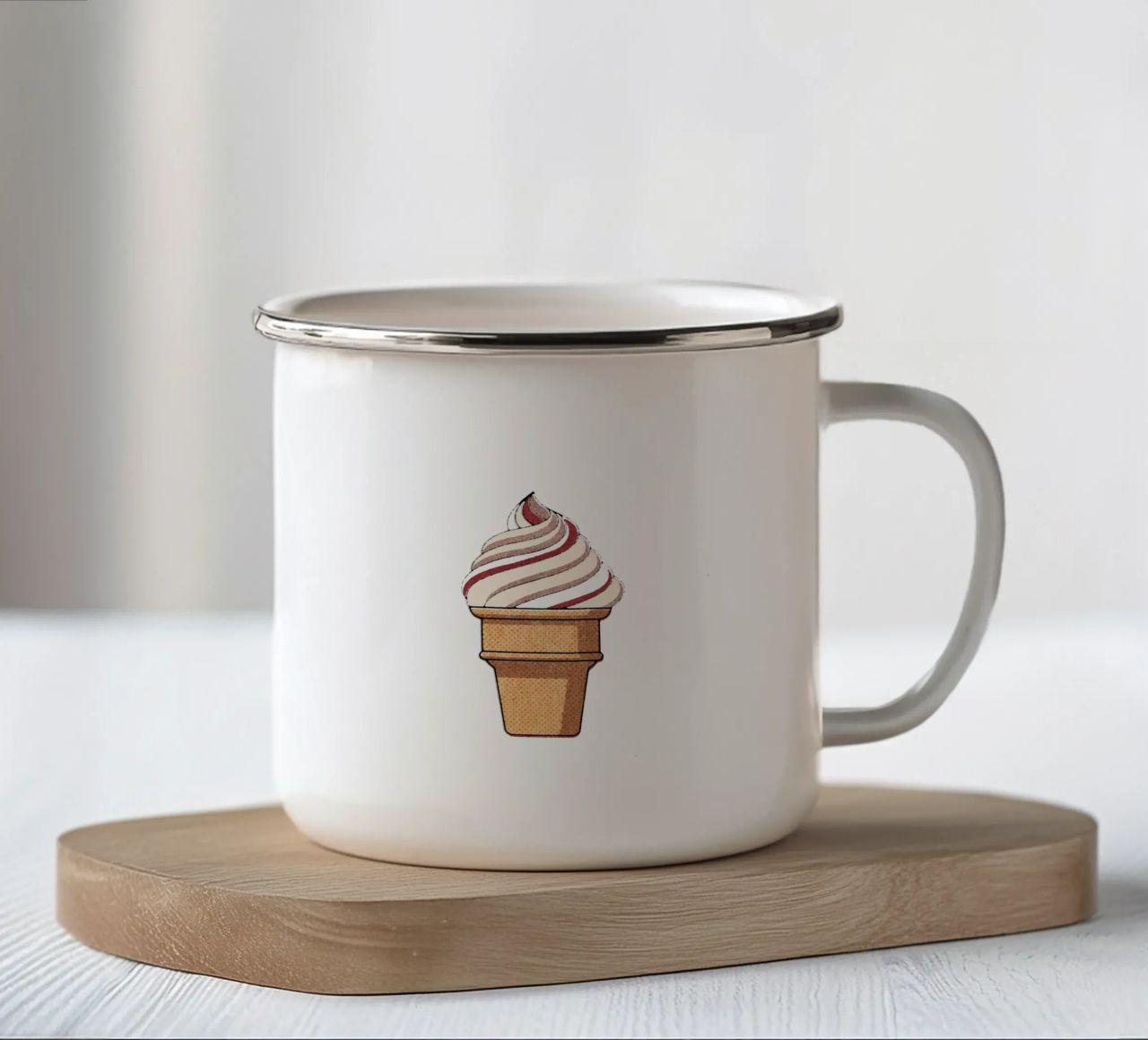 FAST FOOD - Ice Cream tazza in smalto da DANIEL COULMANN