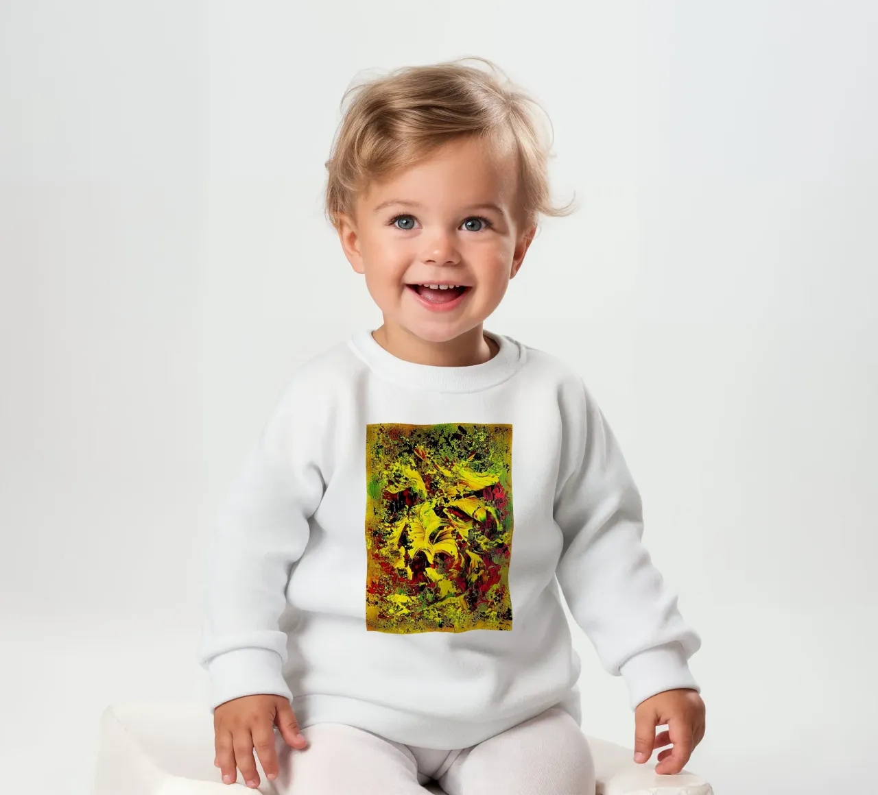 IDEAL GIFT 59 Baby Sweatshirt von Thierry Vobmann Abstract painting