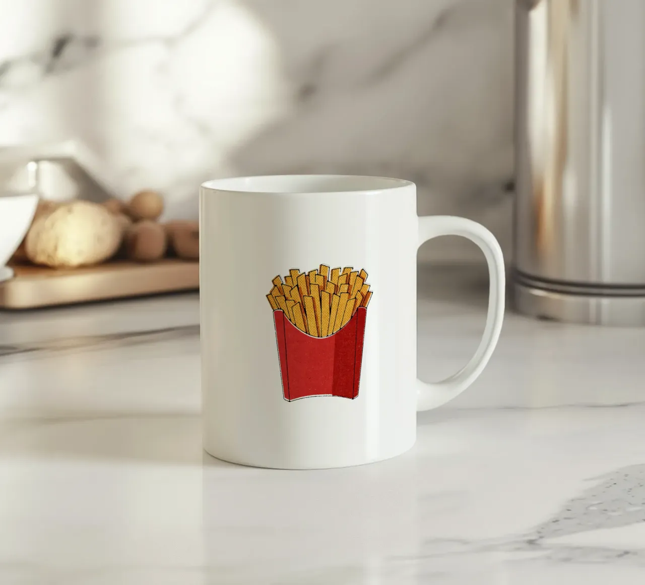 FAST FOOD - Fries tazza in ceramica da DANIEL COULMANN