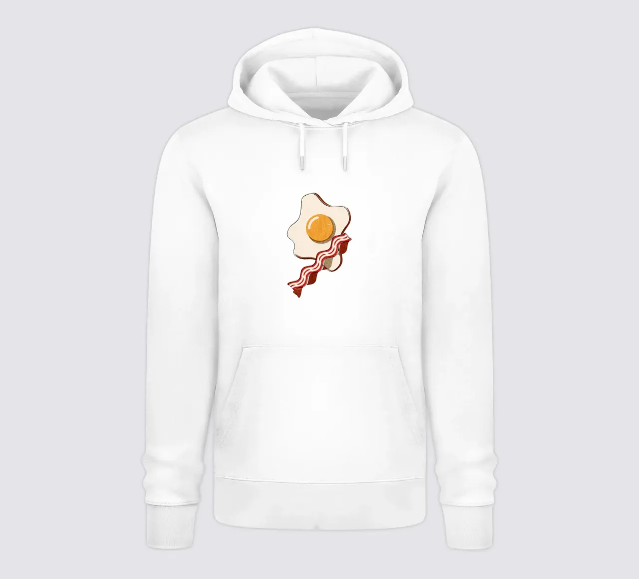 FAST FOOD - Egg and Bacon felpa con cappuccio da DANIEL COULMANN