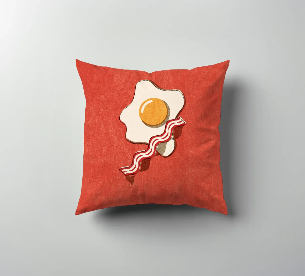 FAST FOOD - Egg and Bacon cuscino da DANIEL COULMANN