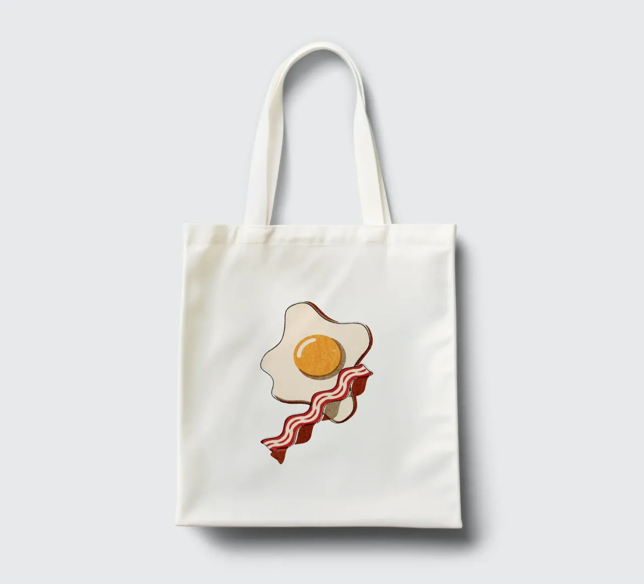 FAST FOOD - Egg and Bacon borsa in juta da DANIEL COULMANN