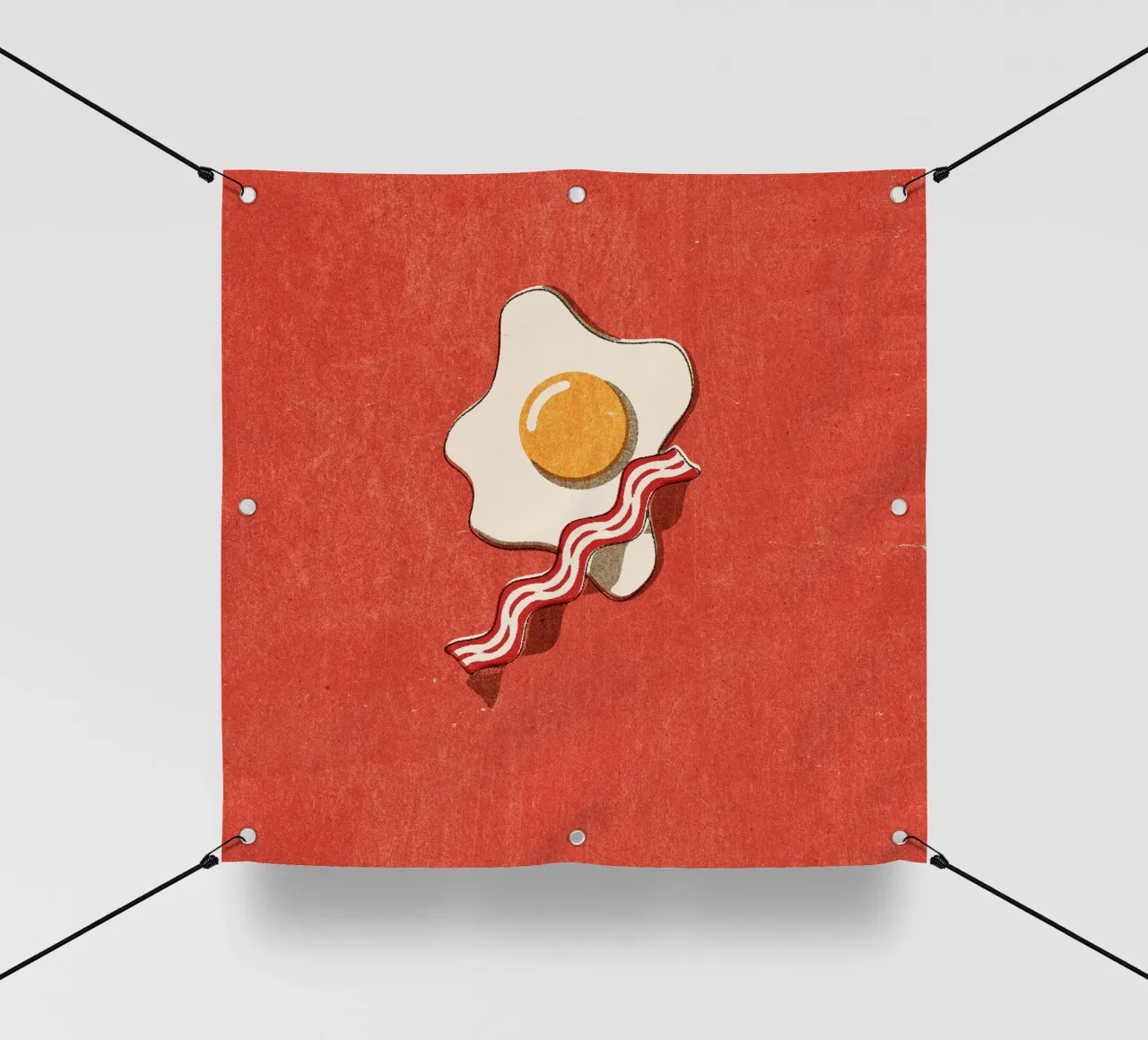 FAST FOOD - Egg and Bacon telo in pvc da DANIEL COULMANN